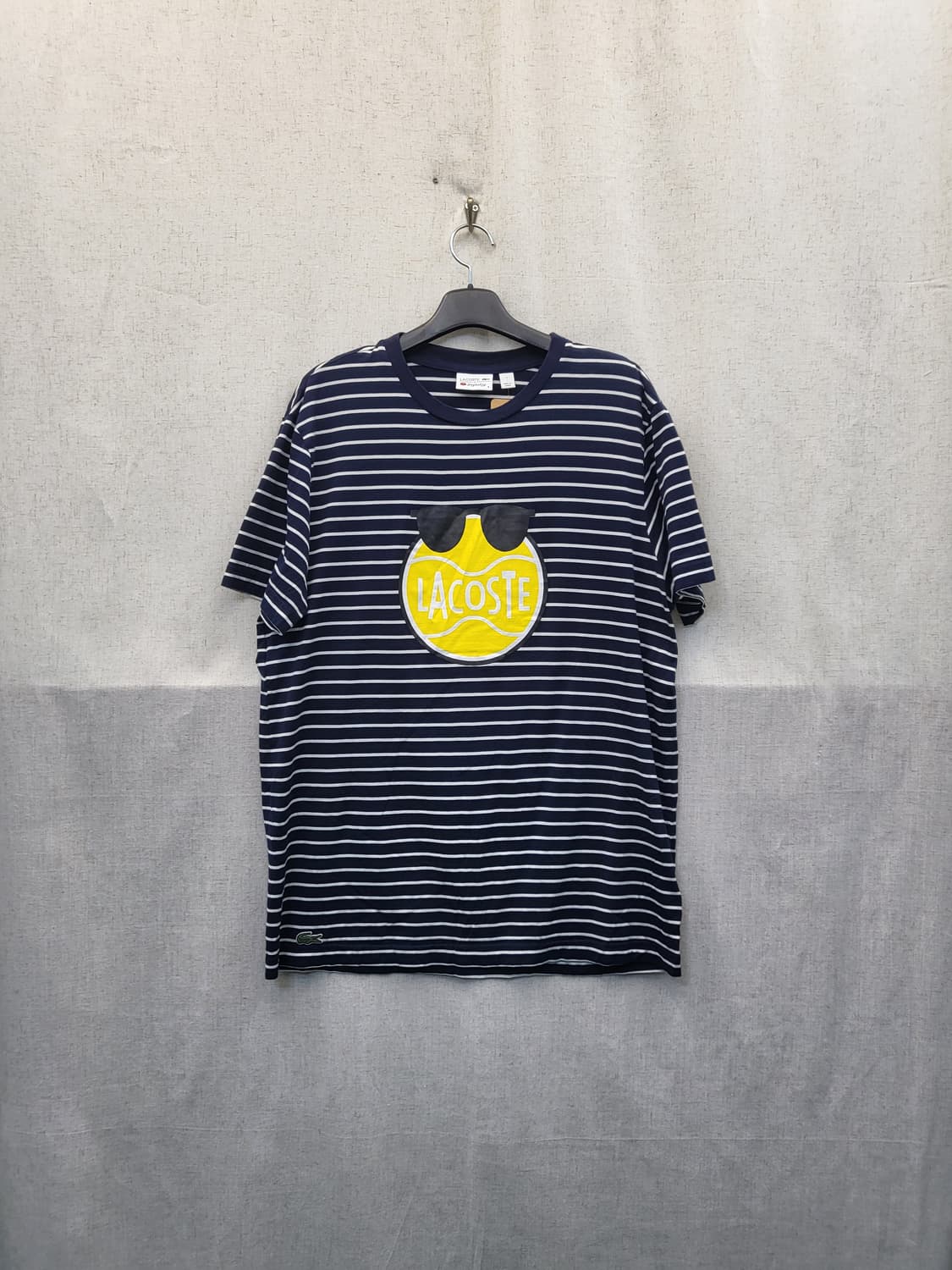 라코스테 yazbukey 콜라보 스트라이프 반팔 티셔츠 상품이미지1