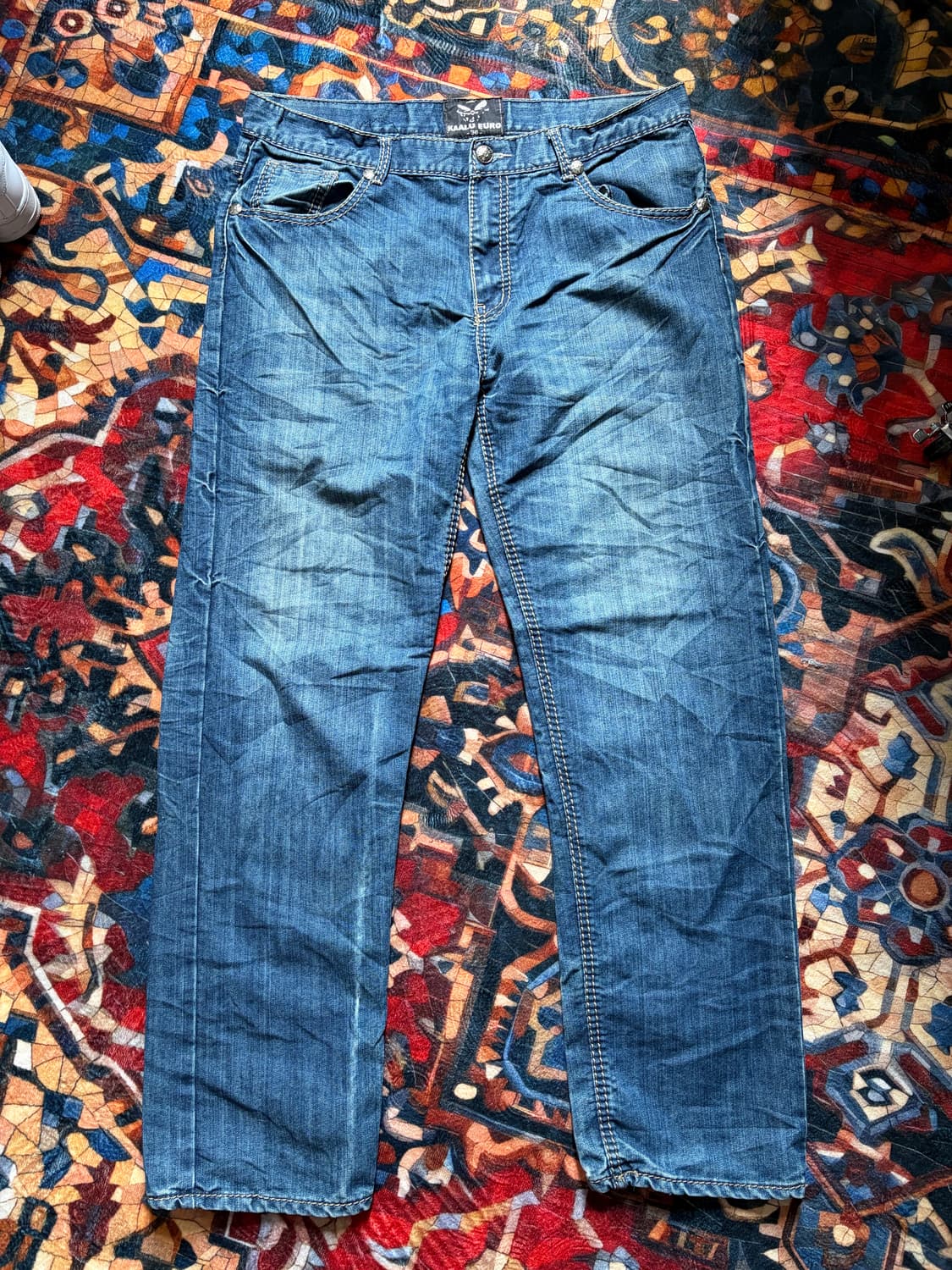 a245) 38 빈티지 워싱 데님팬츠 상품이미지7