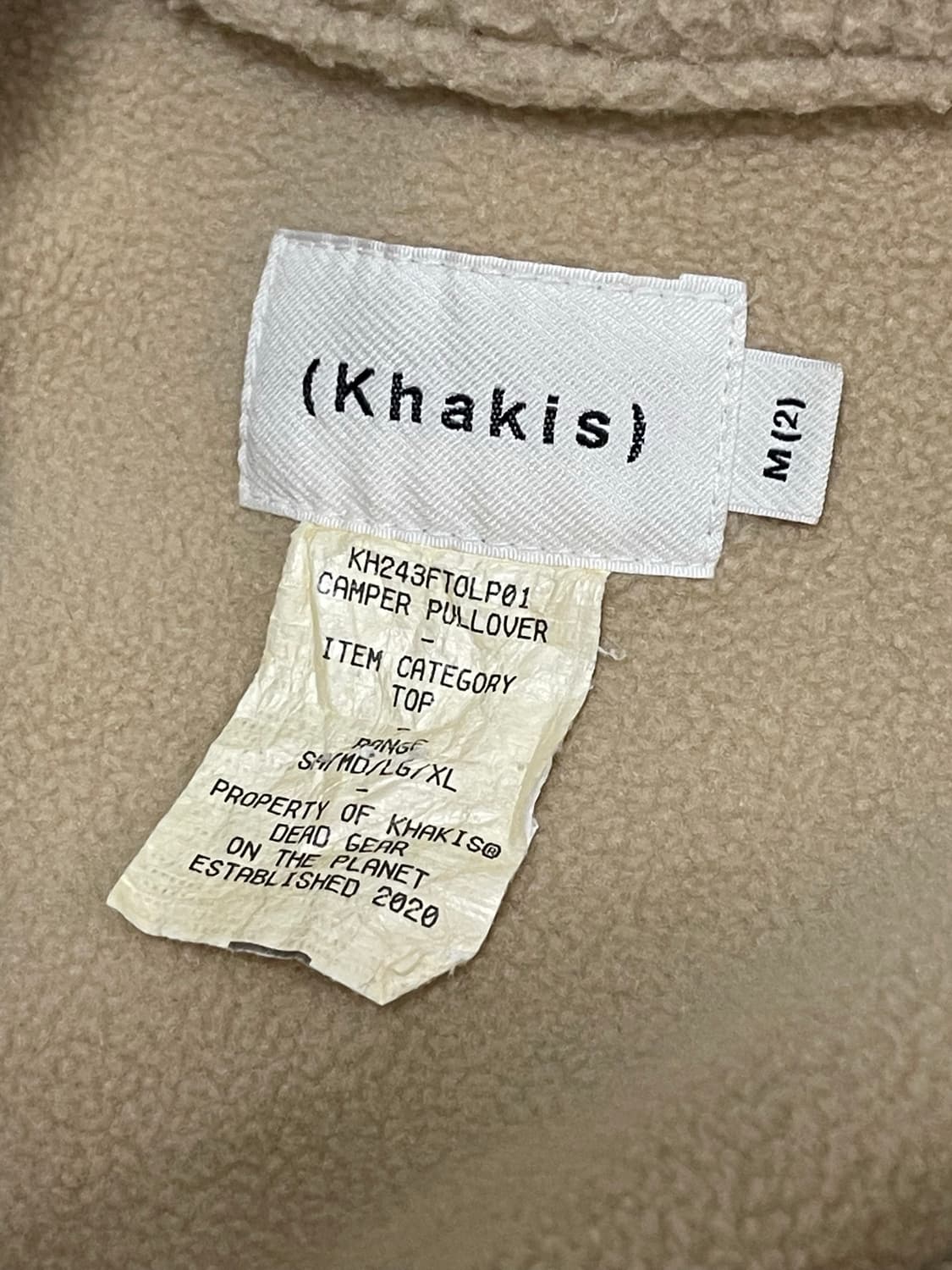 카키스 캠퍼 풀오버 반집업 플리스 상품이미지4