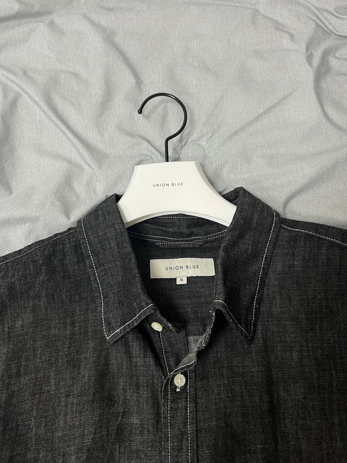 유니온블루 / 런드리 데님 셔츠 블랙 / XL 상품이미지3