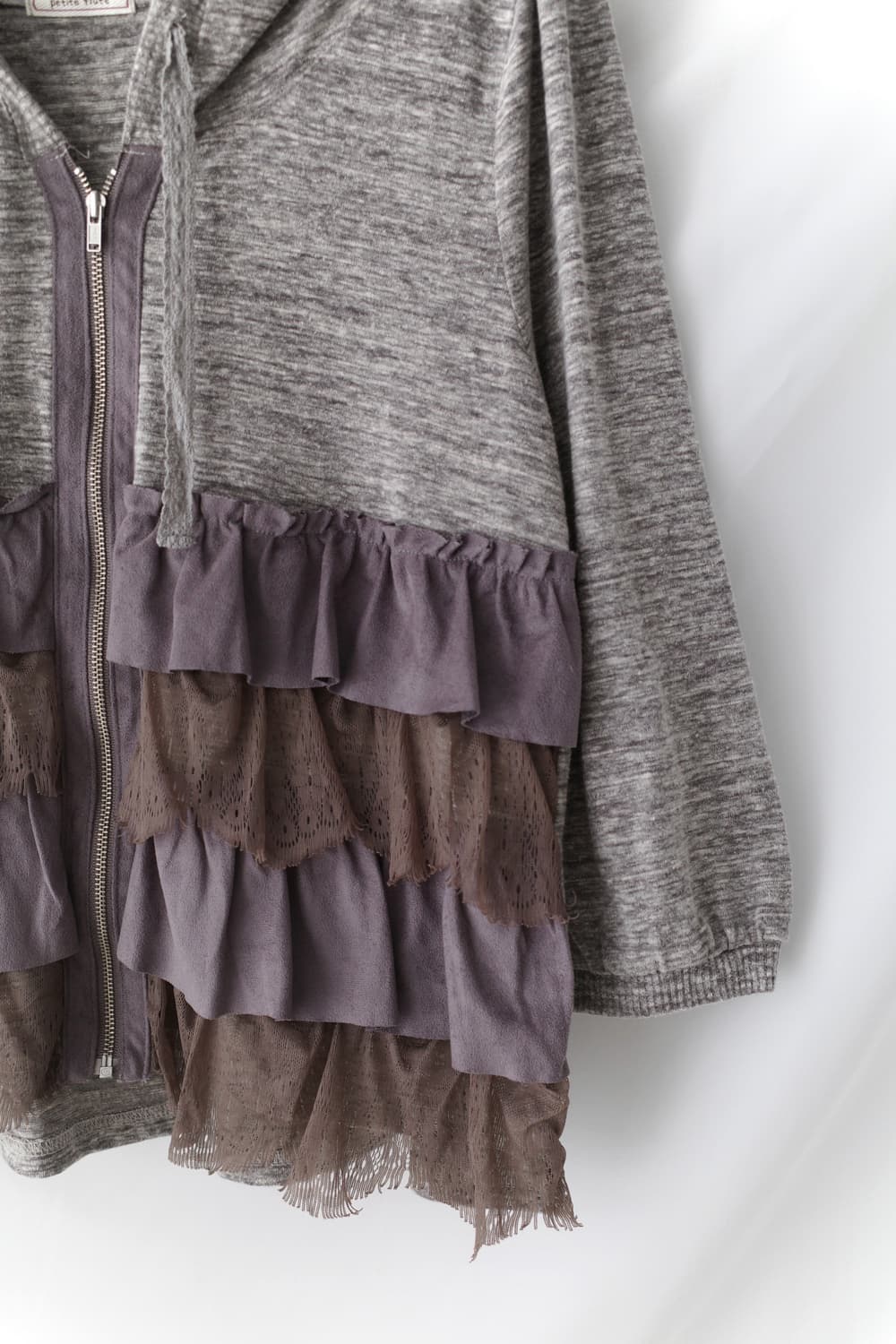 cancan frill hood zip-up 상품이미지2