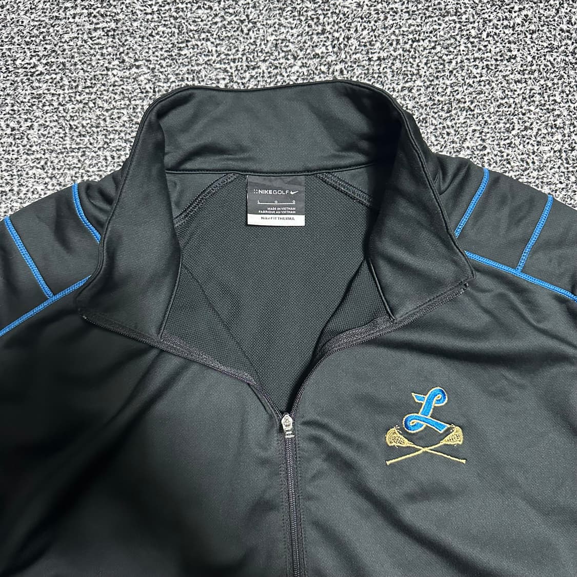 (XL추천) 나이키 골프 블랙 기능성 하프넥 반집업 상품이미지2