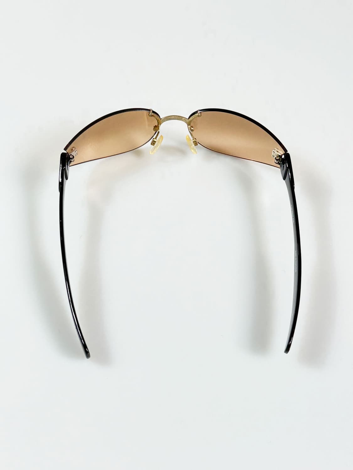 90s UNOSOLEIL 무테 스퀘어 틴트 빈티지 선글라스 상품이미지5