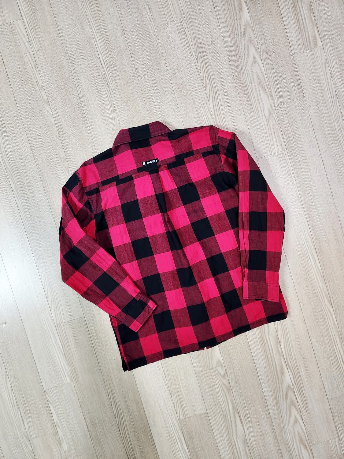 backflip 레드 체크 짚업 셔츠 상품이미지4