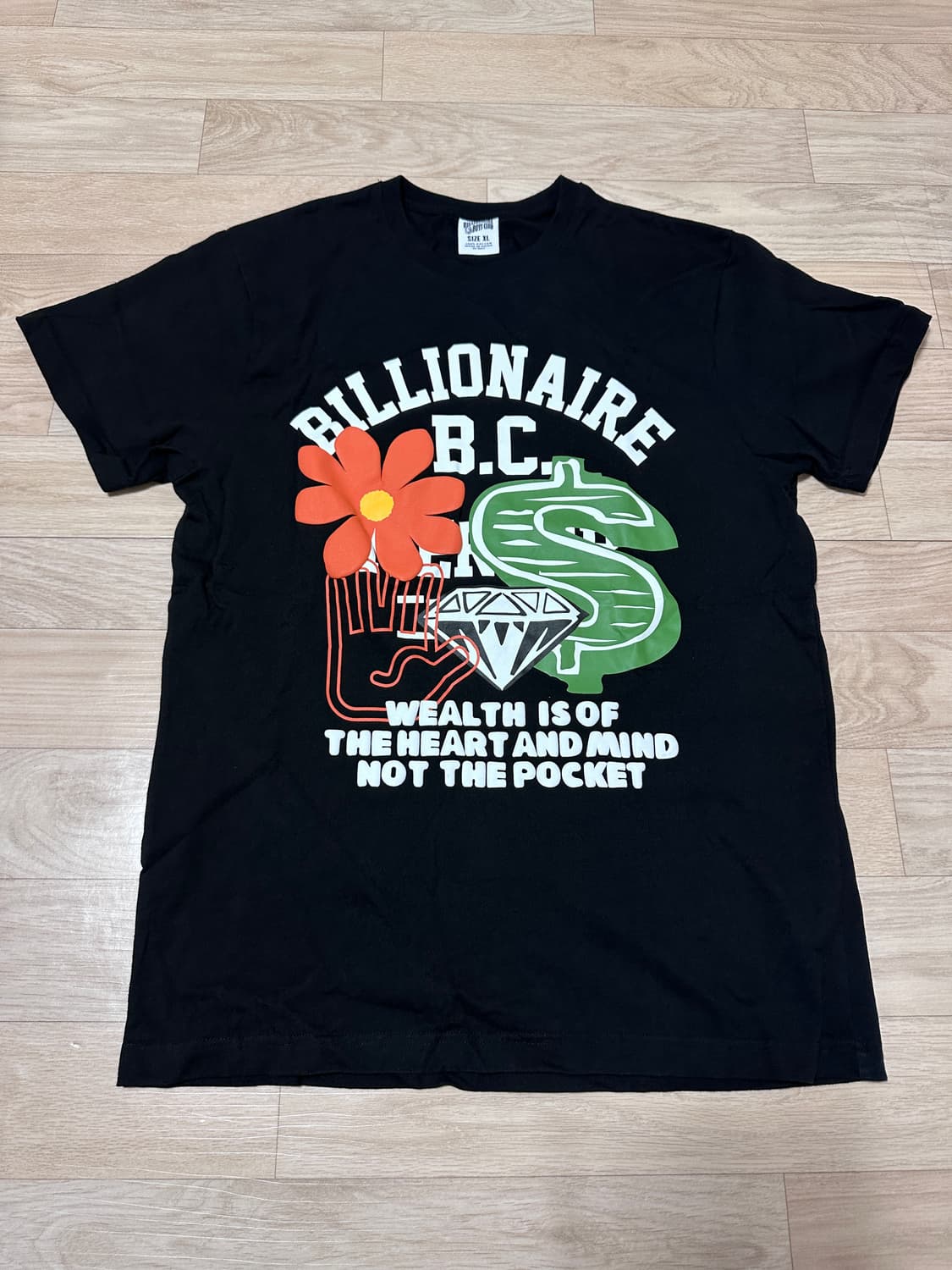 [XL]빌리어네어 보이즈 클럽 블룸 티셔츠 블랙 상품이미지2