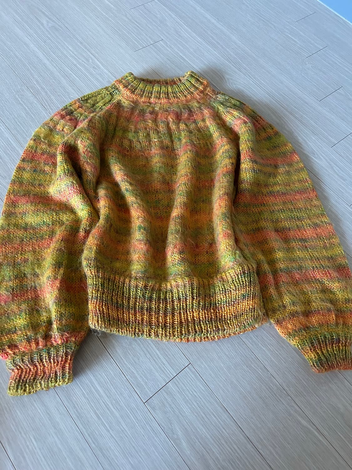 미안하다 사랑한다깔 니트 빈티지 모리걸 상품이미지1