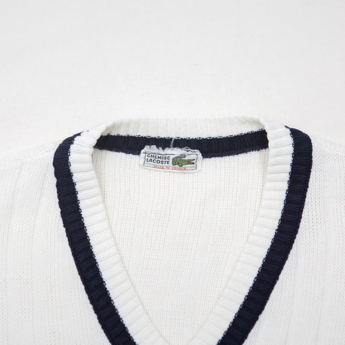 70s 라코스테 아크릴 크리켓 니트 베스트 상품이미지2
