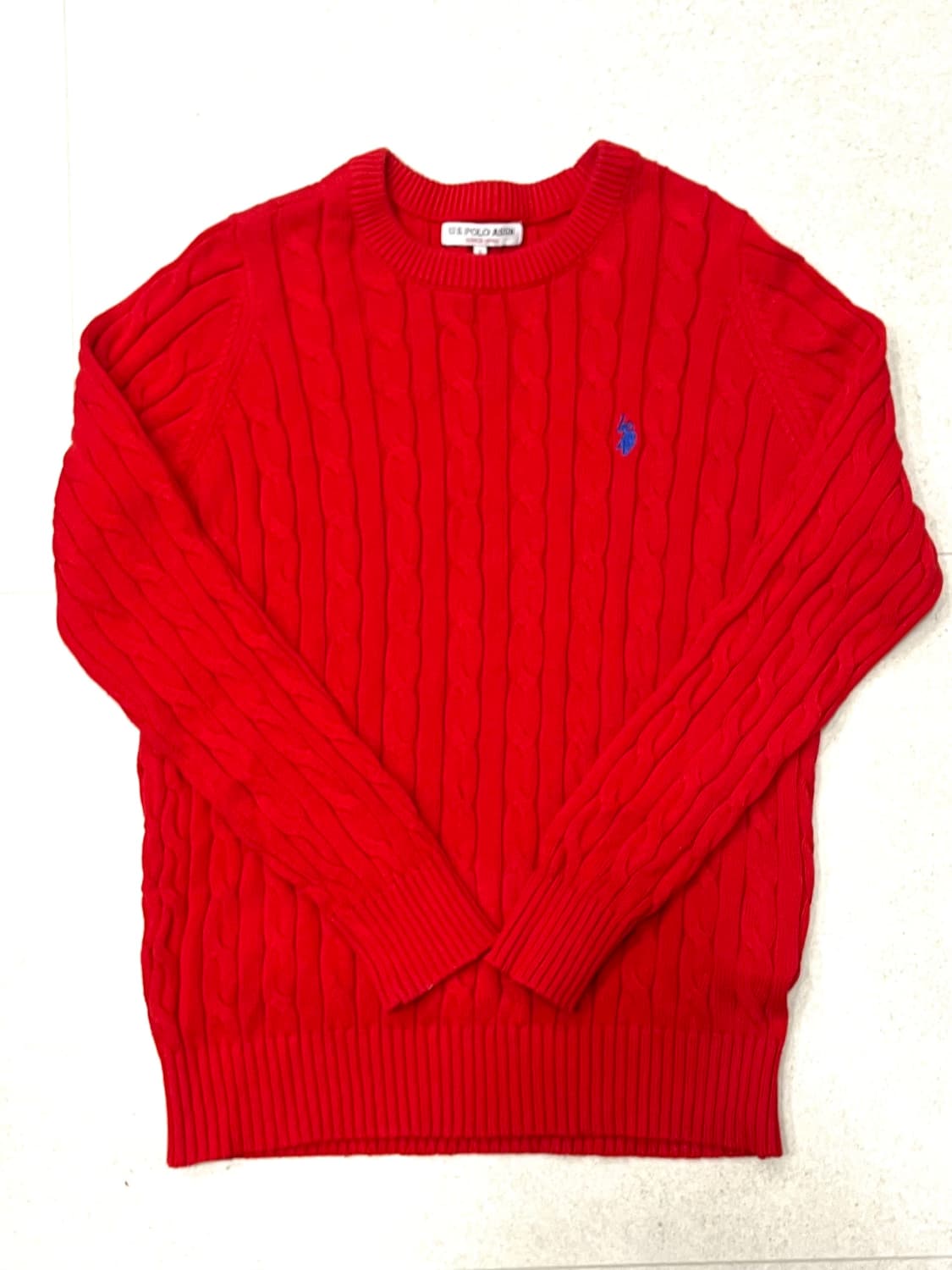 폴로 레드 니트 상품이미지1