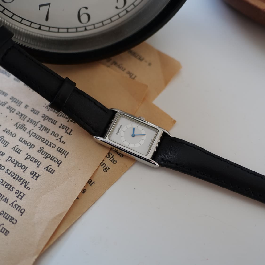[YSL] Square Blue Hands Point Watch 상품이미지5