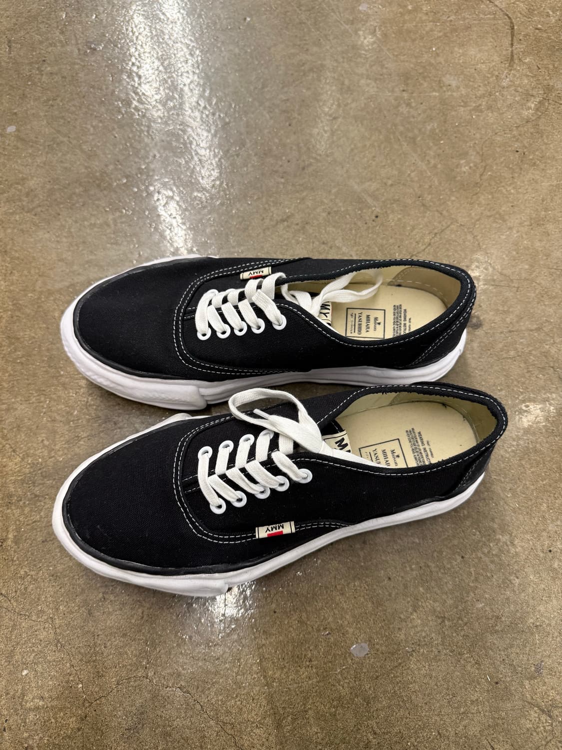 메종 미하라 야스히로 베이커 캔버스 로우 블랙 44 상품이미지5