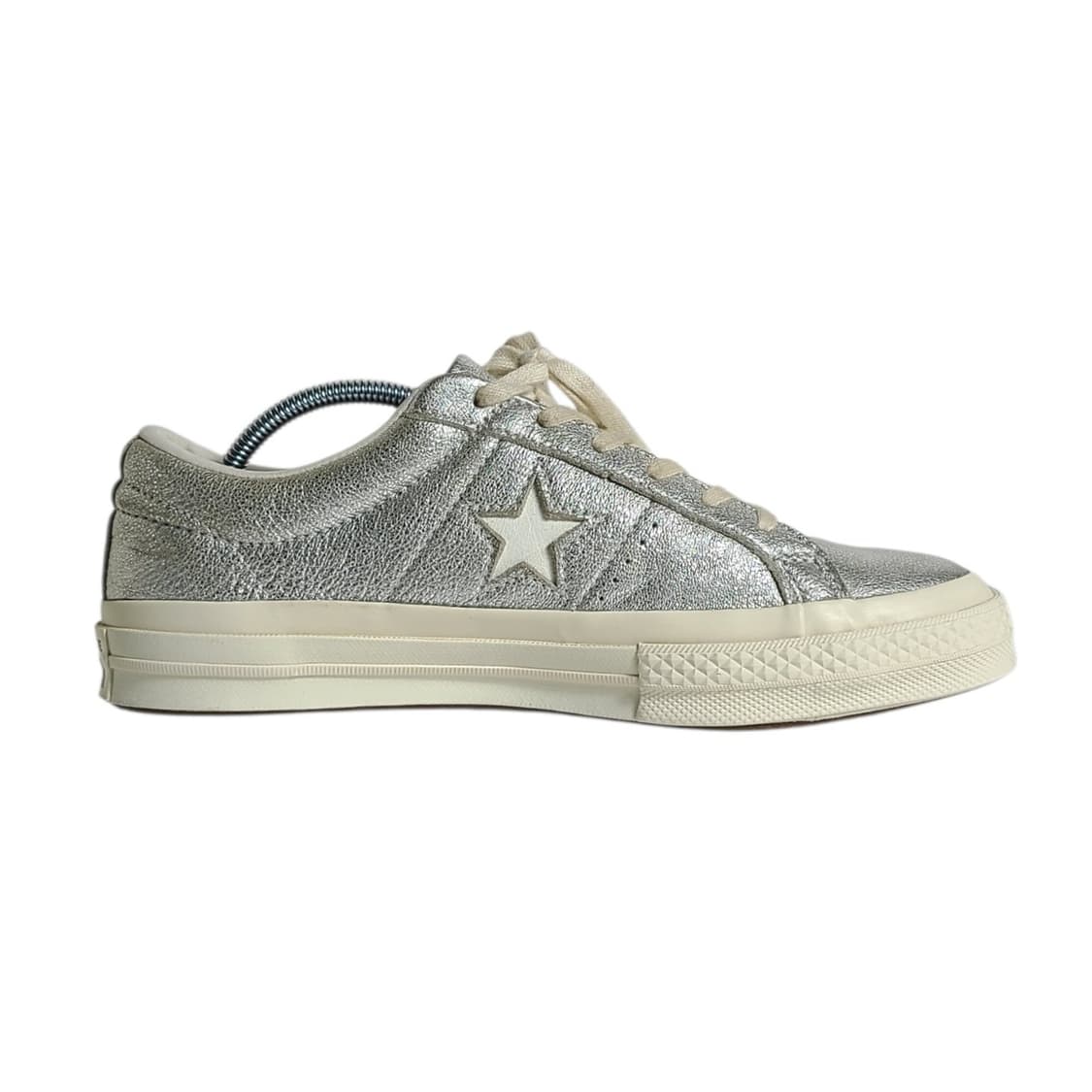 250) CONVERSE 컨버스 원스타 메탈릭 레더 실버 상품이미지4