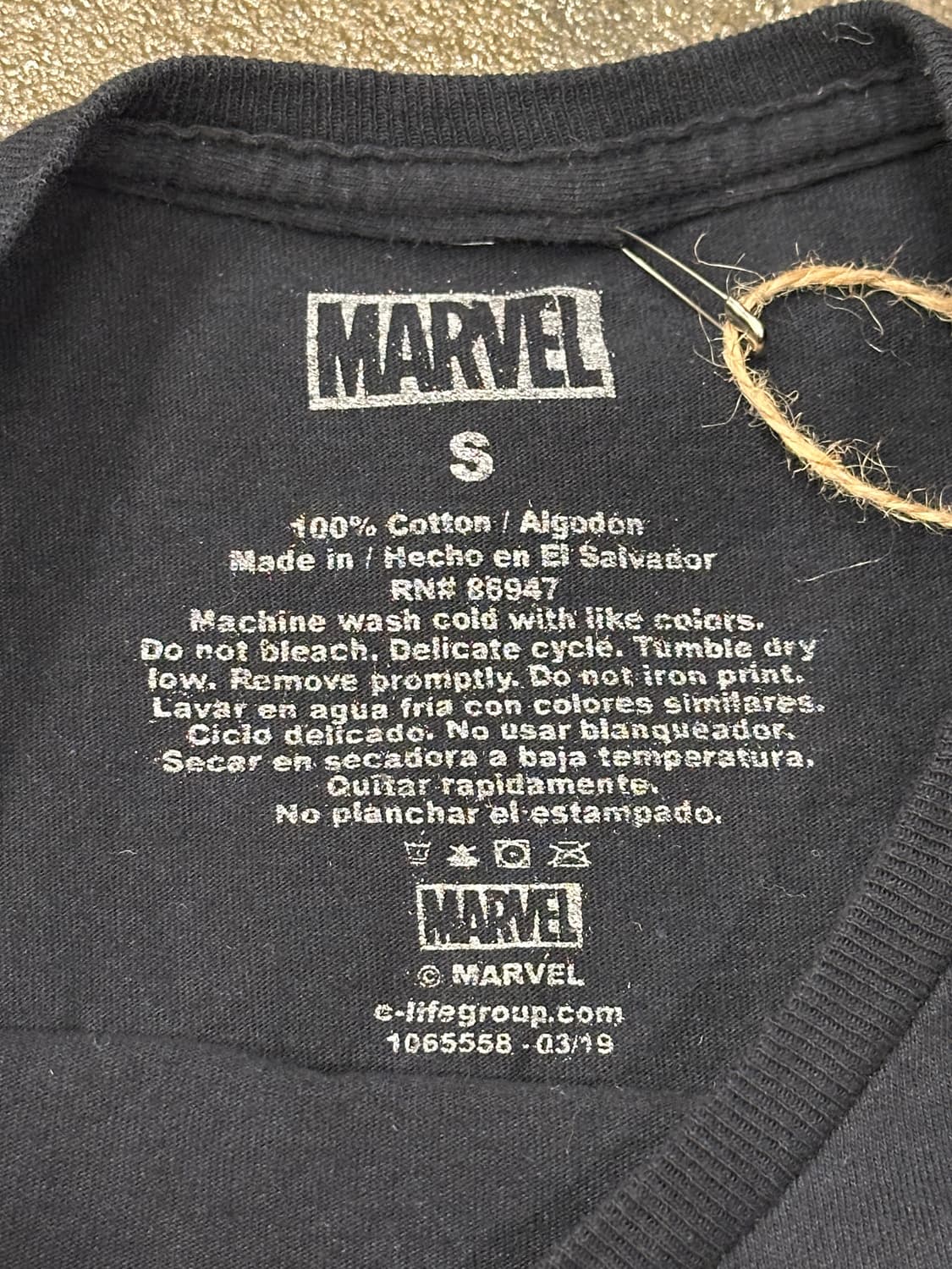 MARVEL 마블 데드풀 프린팅 티셔츠 S 상품이미지4