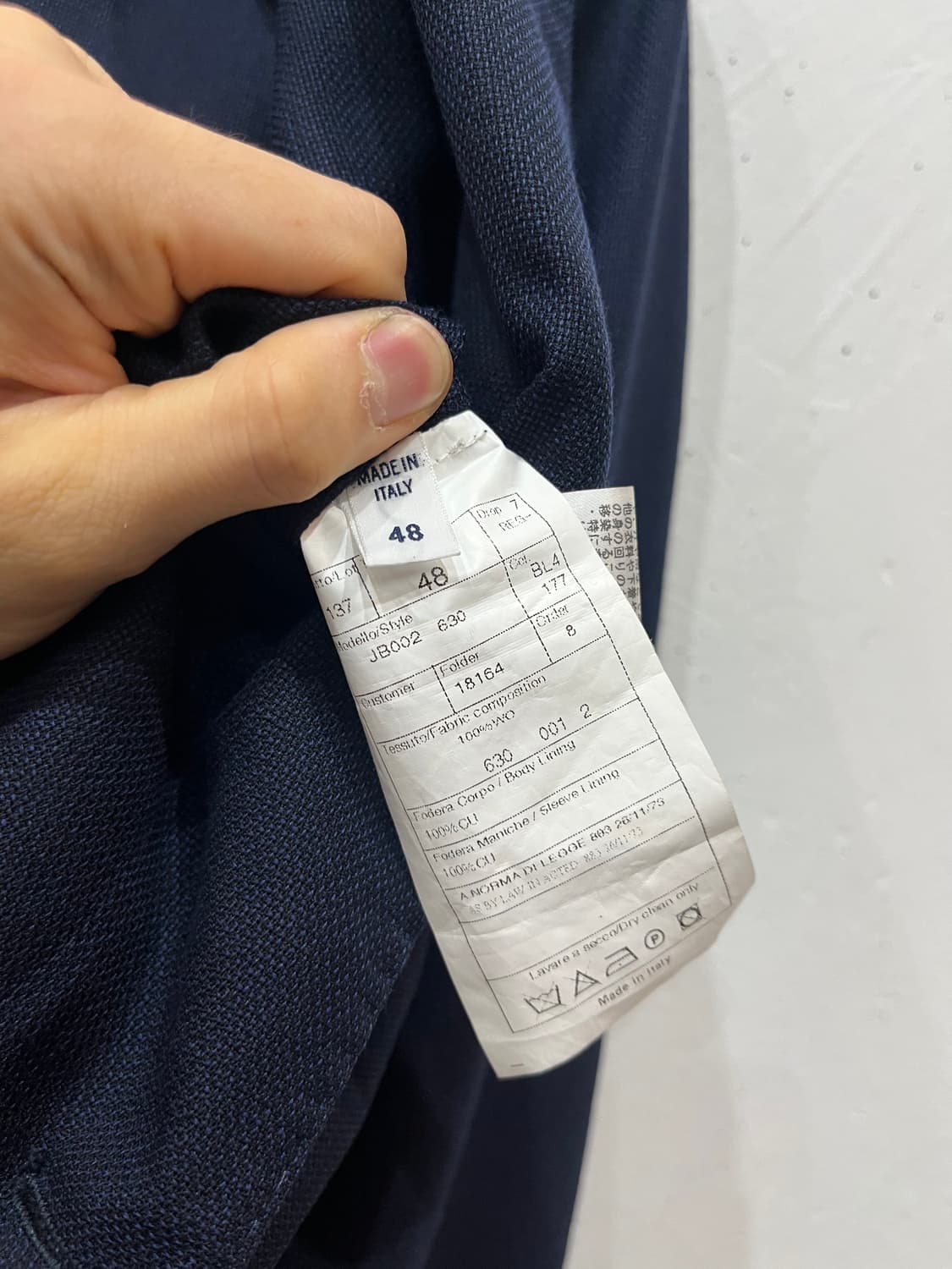 빔즈 에프 Beams F 울 블레이저 자켓 Made in ITALY 상품이미지7