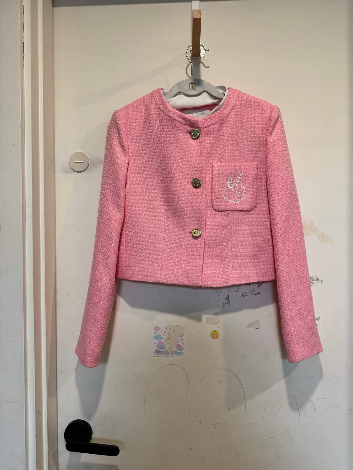 올리브데올리브 핑크 트위드 자켓 상품이미지7