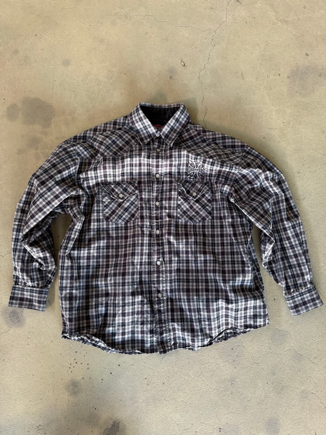 120$빈티지 웨스트 코스트 챠퍼스 플란넬 셔츠 XL 상품이미지3