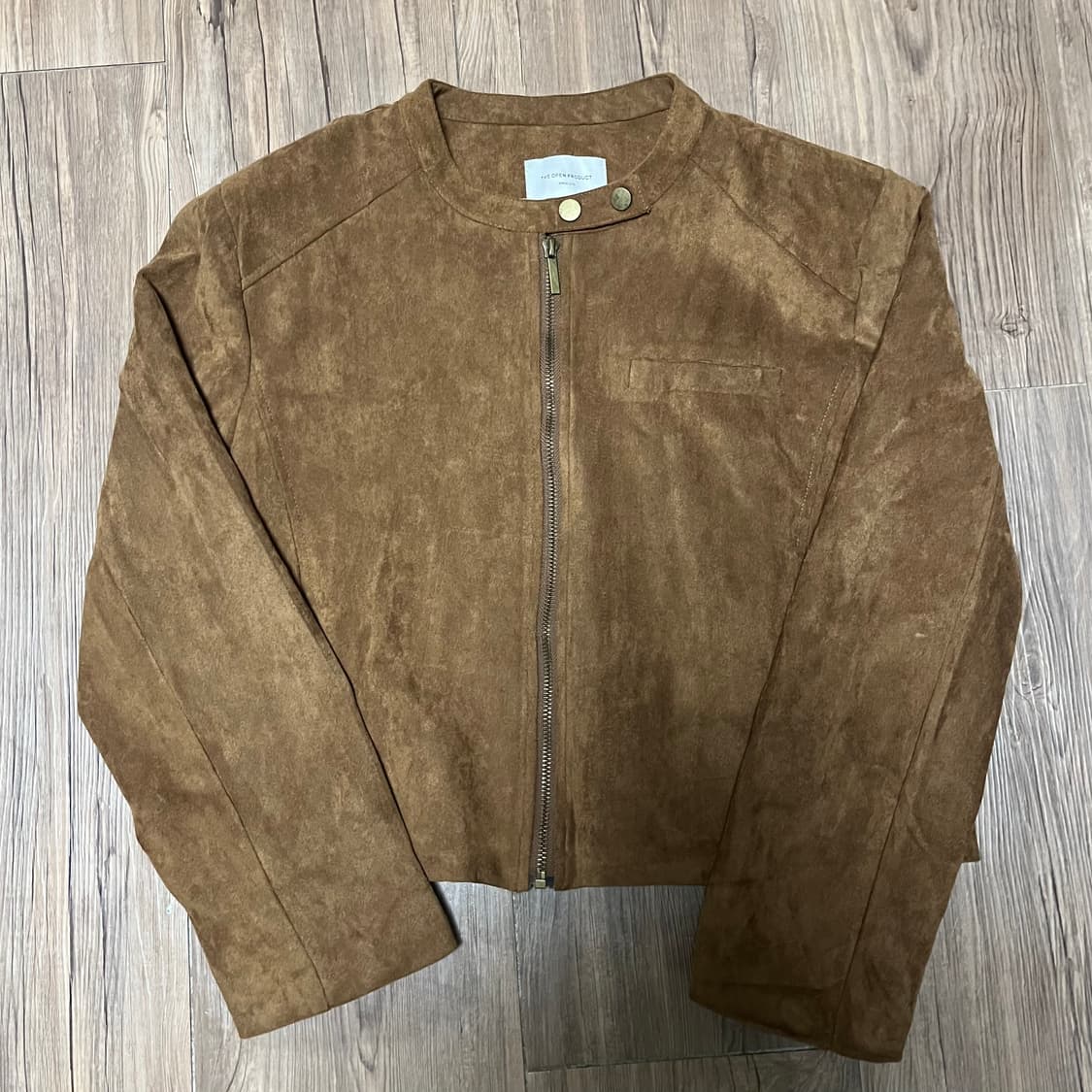 vintage suede blouson(dark brown) 상품이미지1