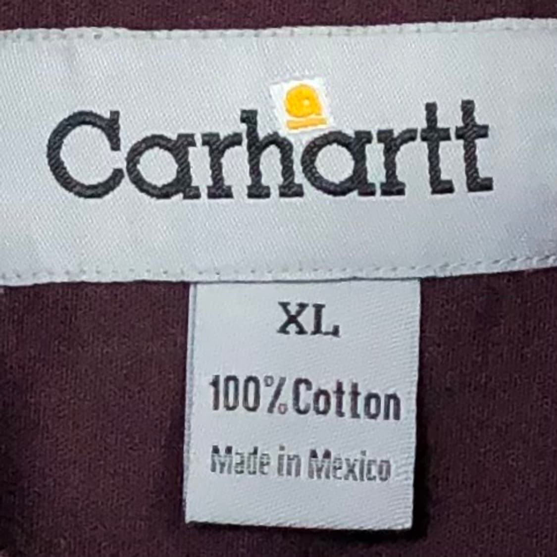 Xxl 칼하트 버건디 워크 셔츠 상품이미지3