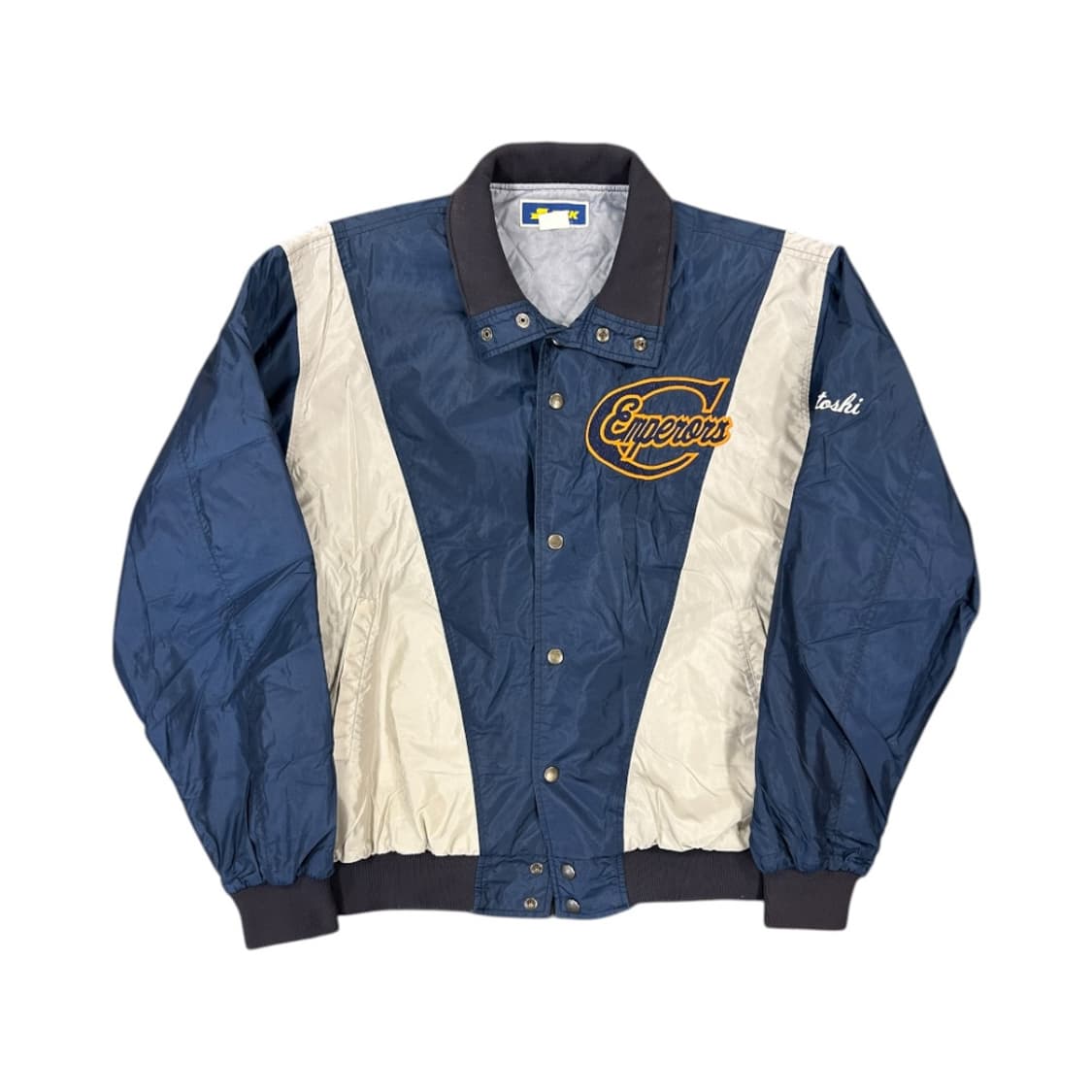 L) 빈티지 JPN SSK 네이비 베이스볼 팀 점퍼 OJ-048 상품이미지1