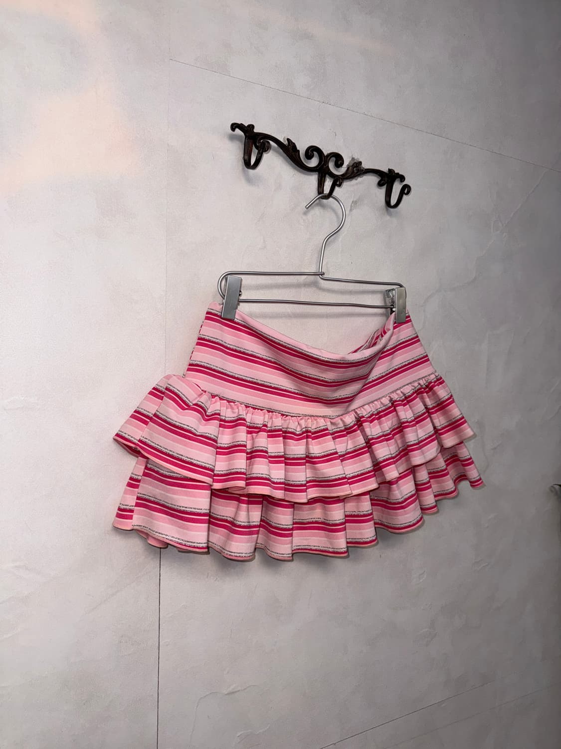 Baby pink stripe mini cancan skirt 상품이미지2