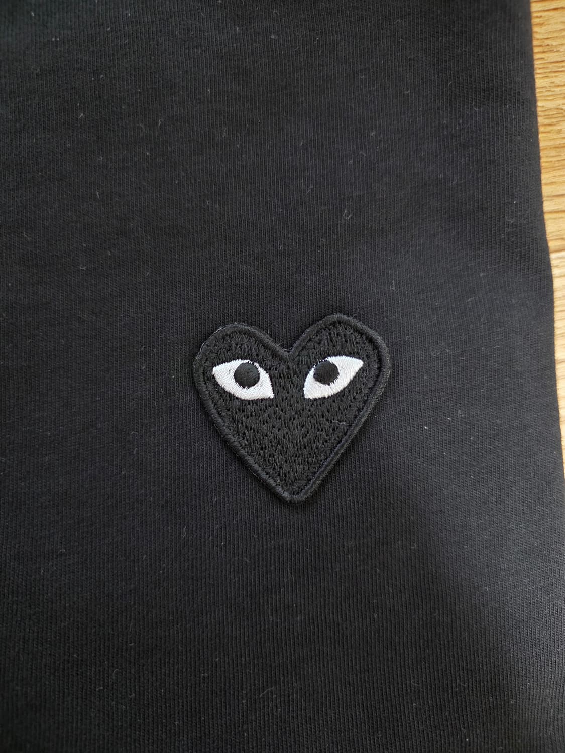 꼼데 반팔티 화이트, 블랙 XL 상품이미지3