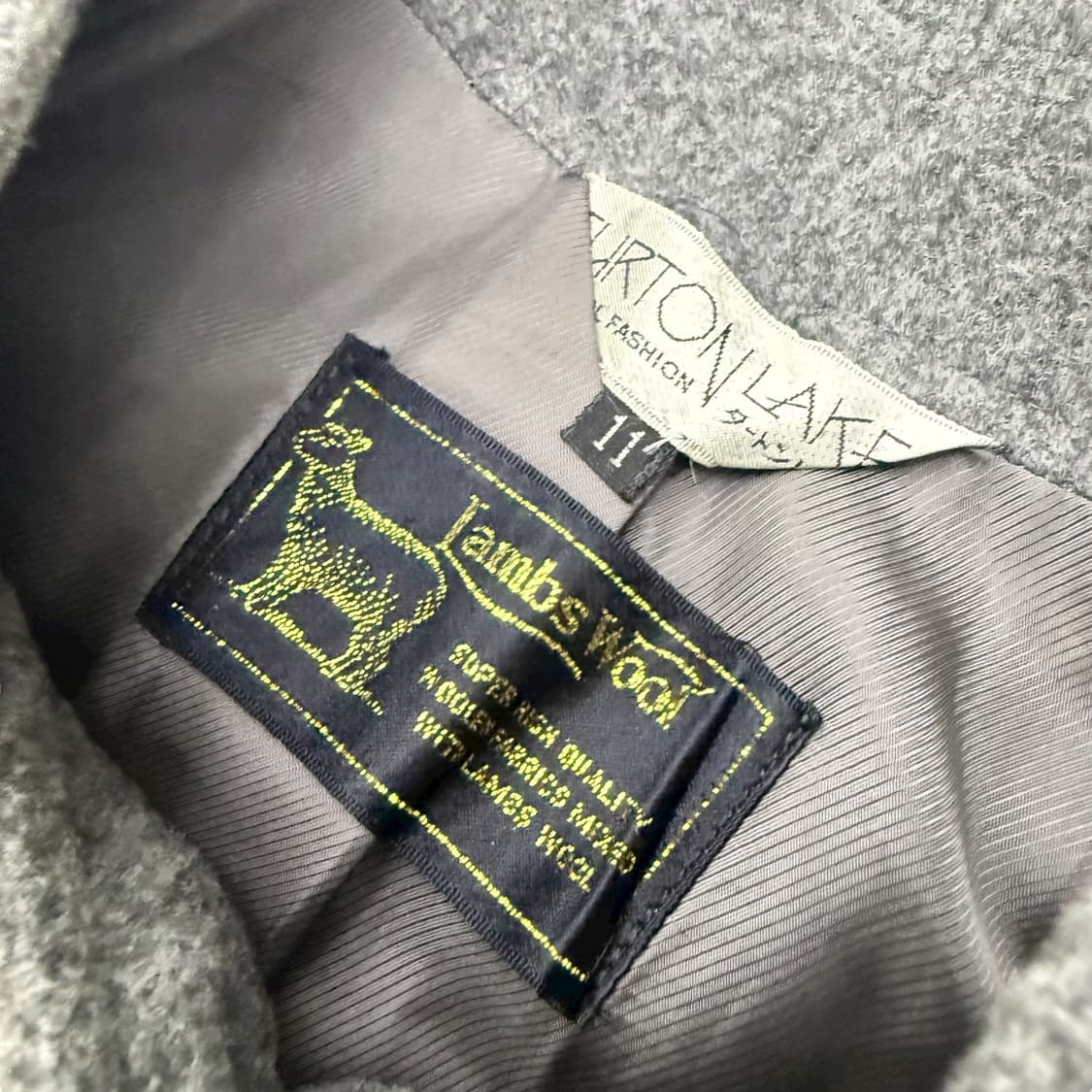 JPN 램스울 그레이 하프코트 상품이미지8