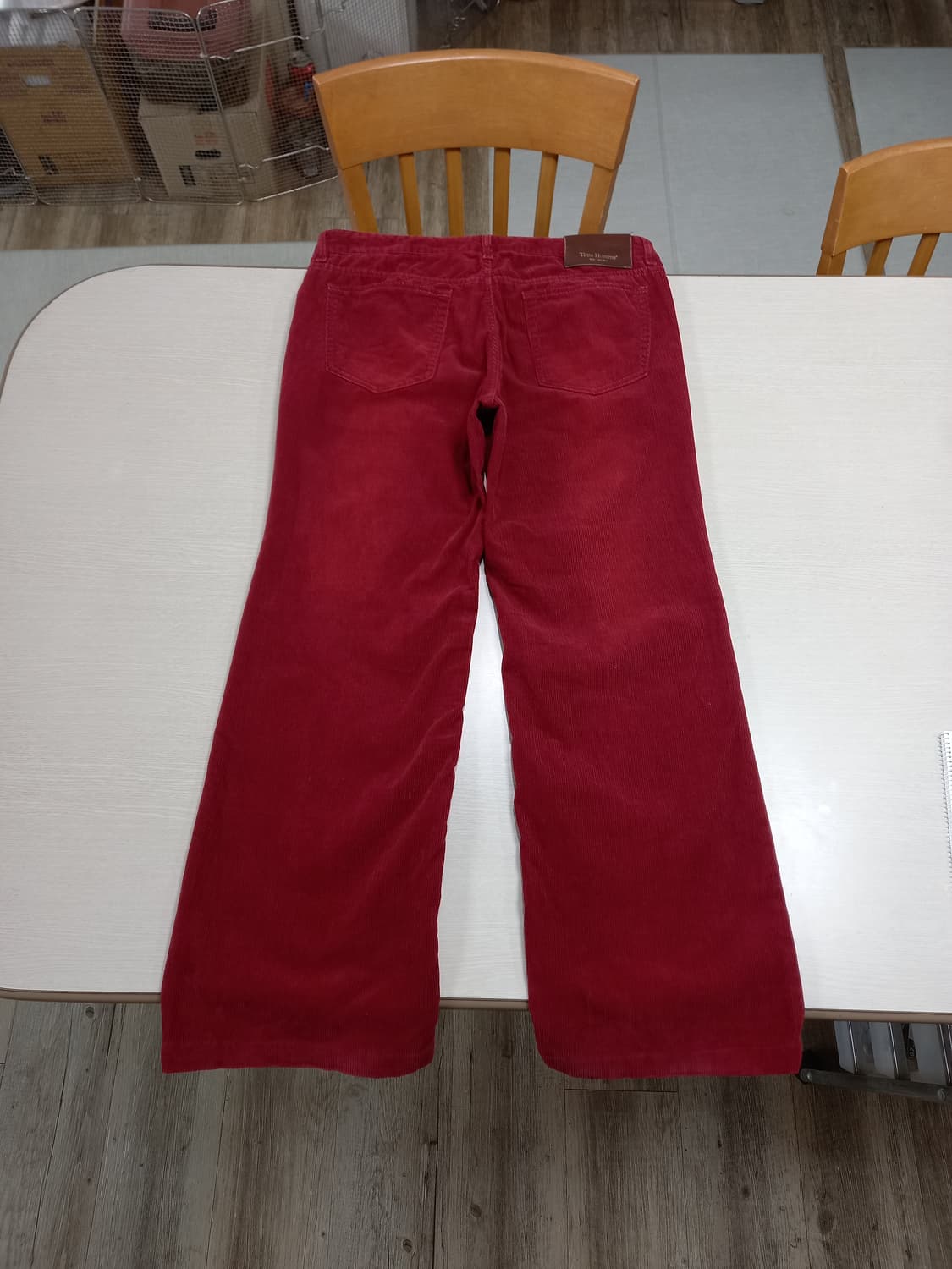 35 빈티지 TIME 코듀로이 와이드 면바지 버건디 35-229 상품이미지2
