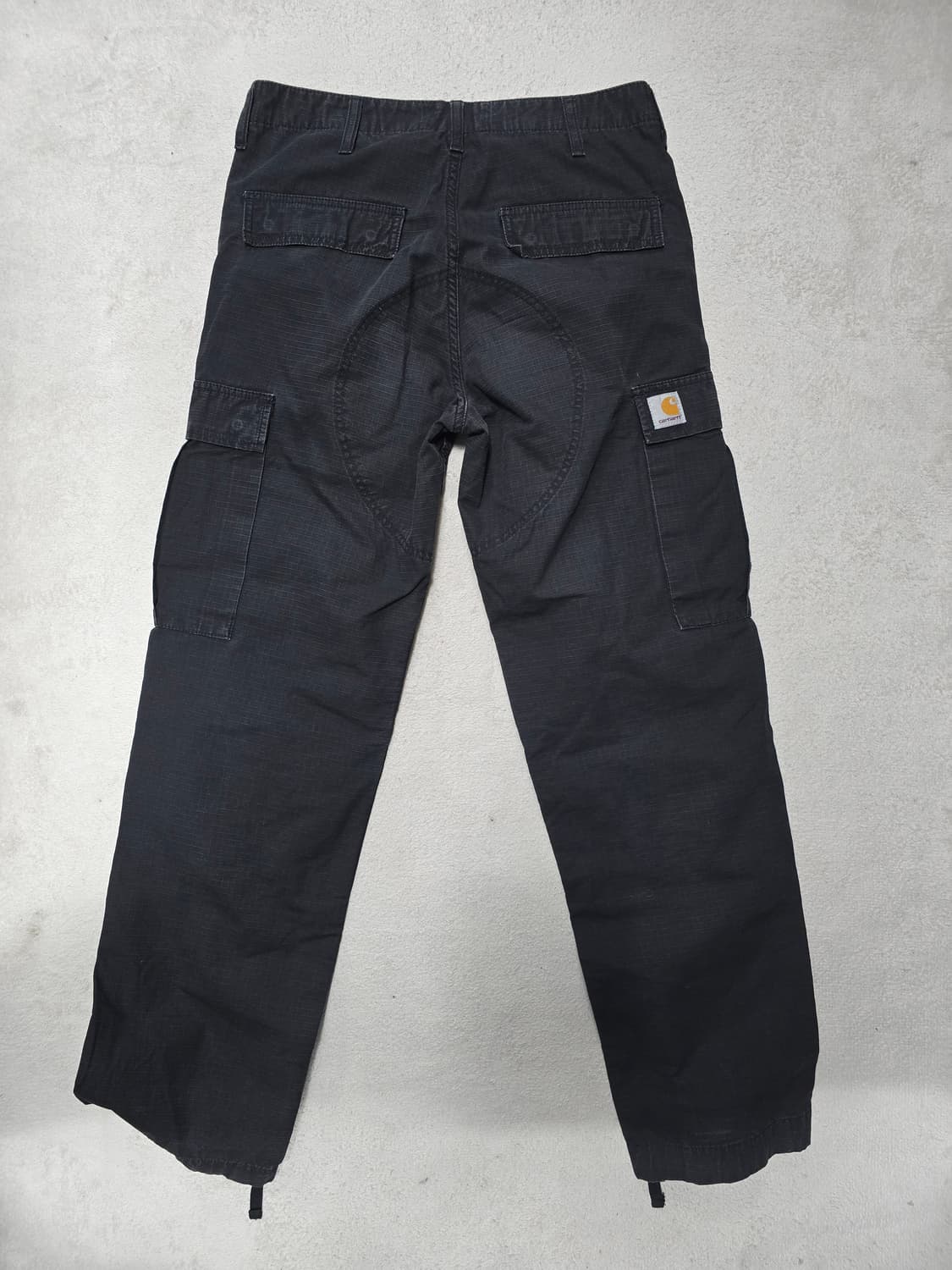 Karhartt 칼하트 WIP 블랙 레귤러 카고 팬츠 30X32 상품이미지2