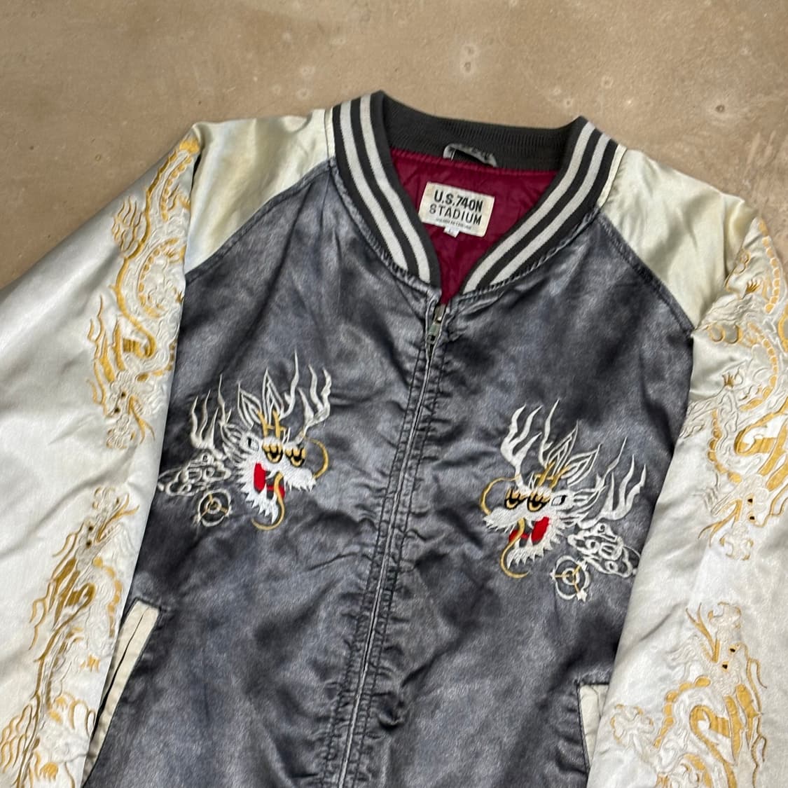 L vtg 80-90’s 일본 요코스카 용자수 스카쟌 상품이미지1