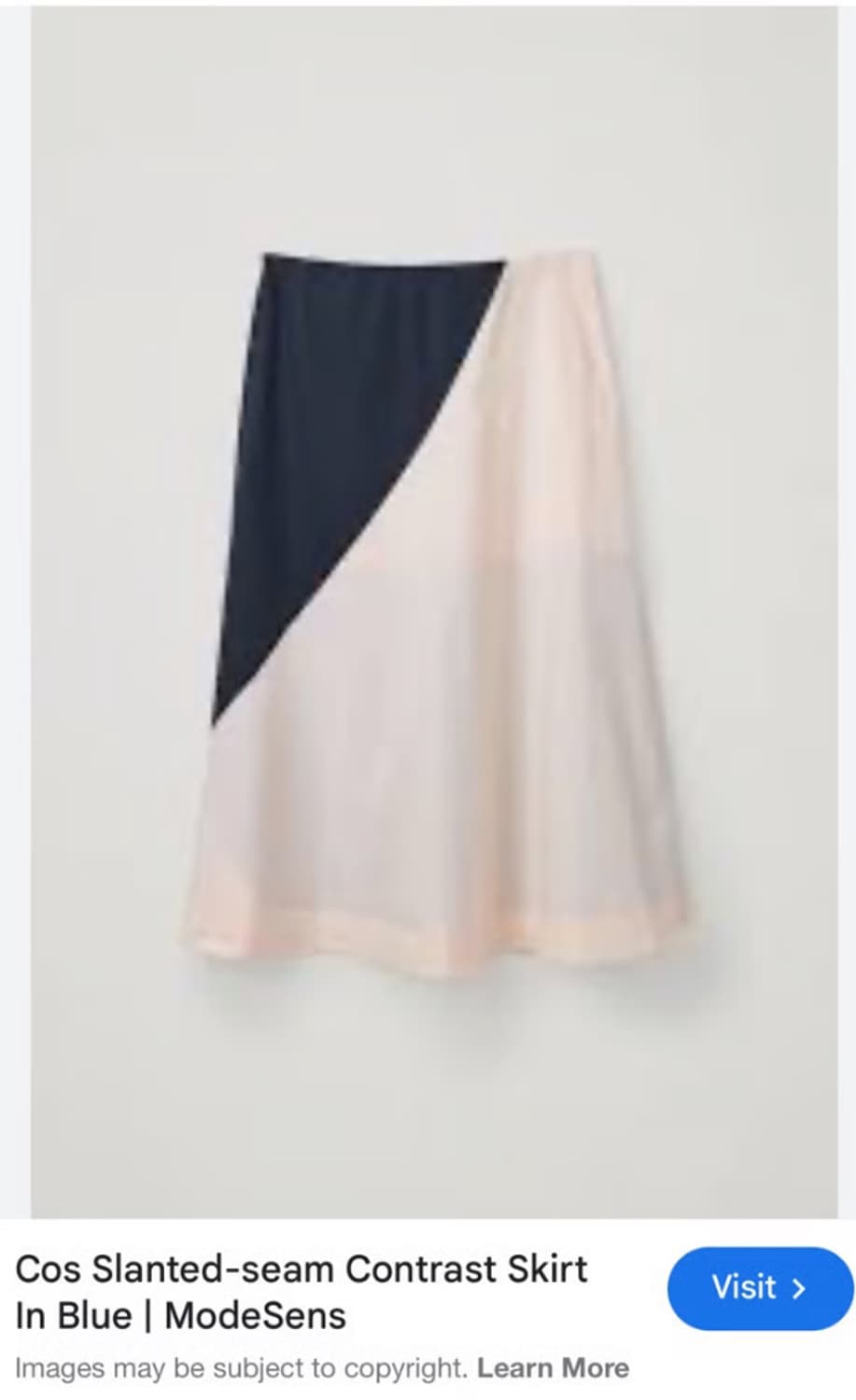 COS 컬러 블록 롱 스커트 EUR 34 상품이미지5