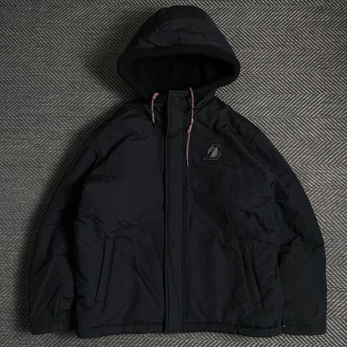 NBA LA레이커스 빅로고 리버시블 플리스 후드 자켓y 4931 상품이미지6