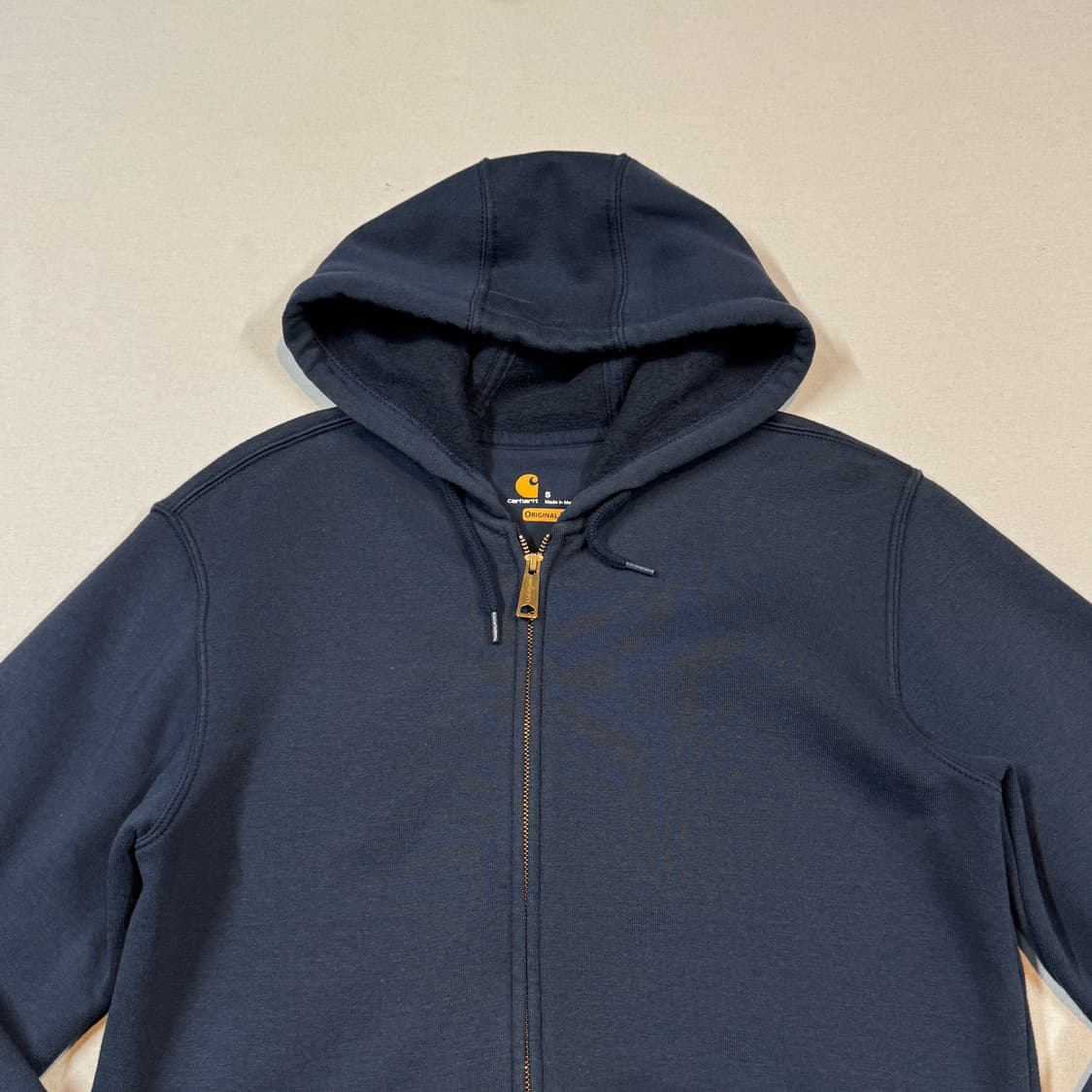 S) 칼하트 미드웨이트 오리지널핏 후드집업 네이비 상품이미지3