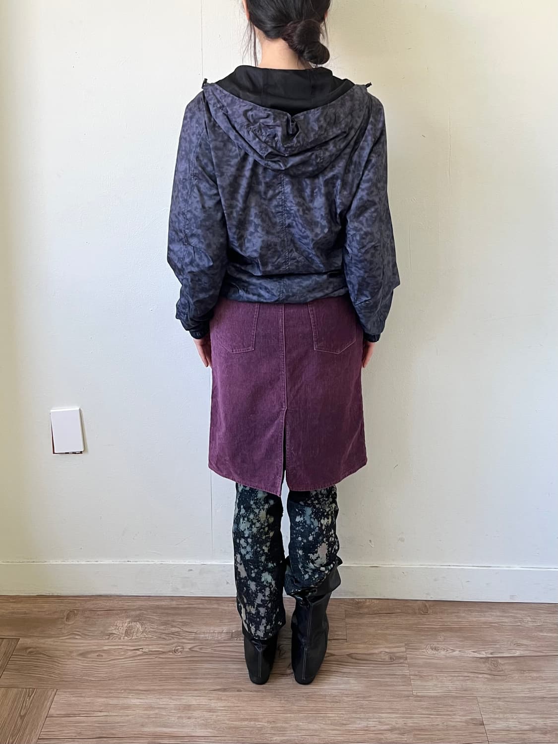 Japan vtg 레오파드 바람막이 상품이미지10