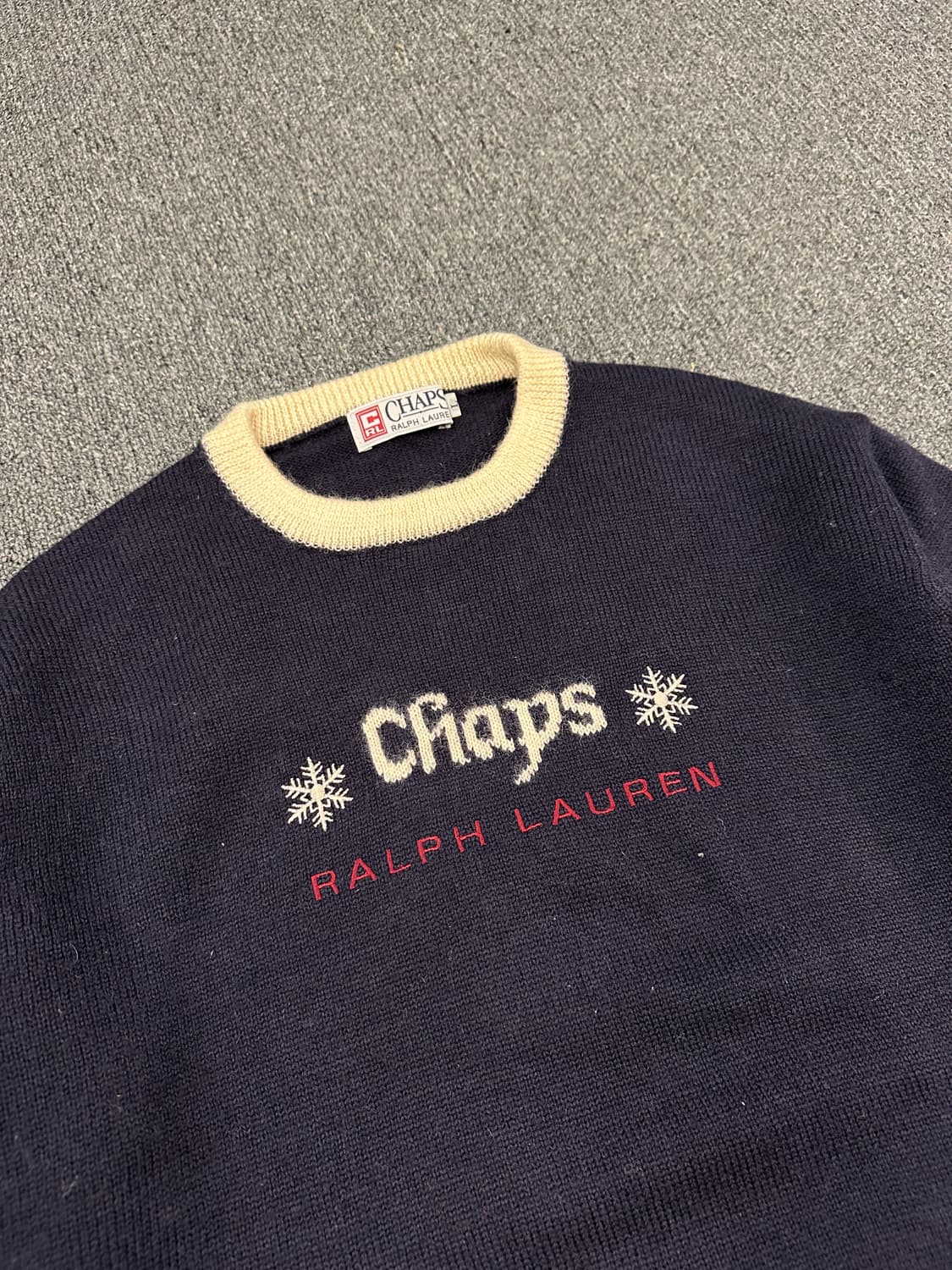 L) 챕스 랄프로렌 빈티지 울 니트 그레이 상품이미지3