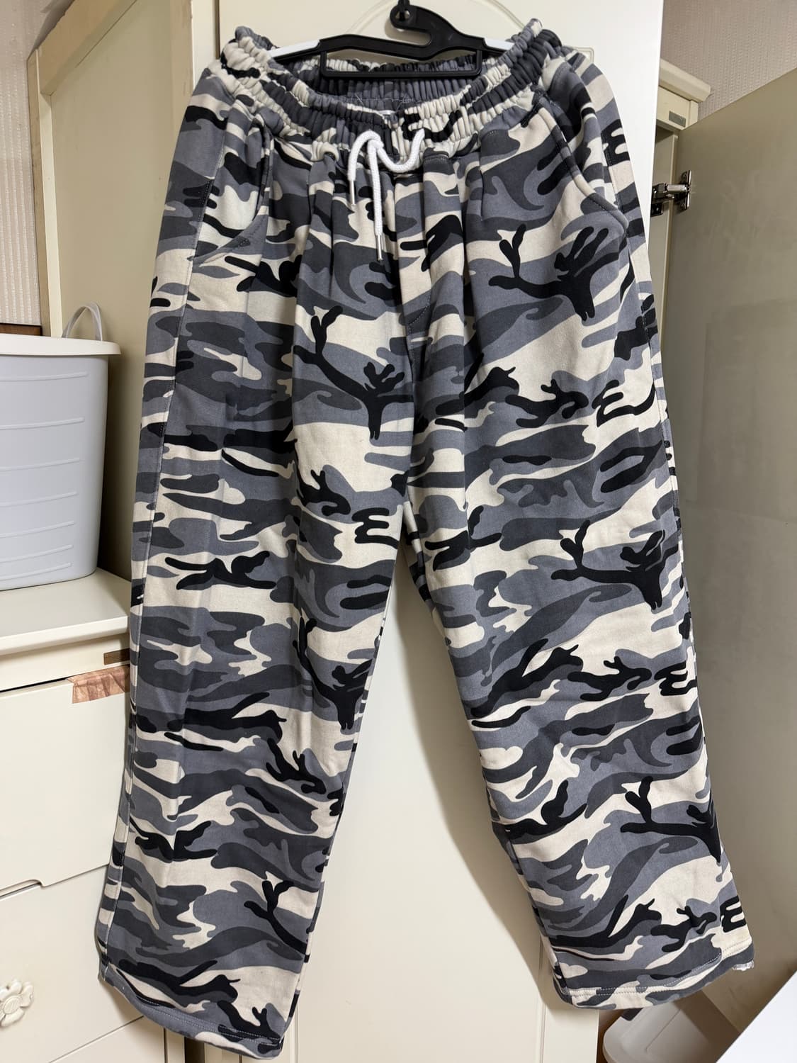 카모 와이드 팬츠 (밴딩) 상품이미지1