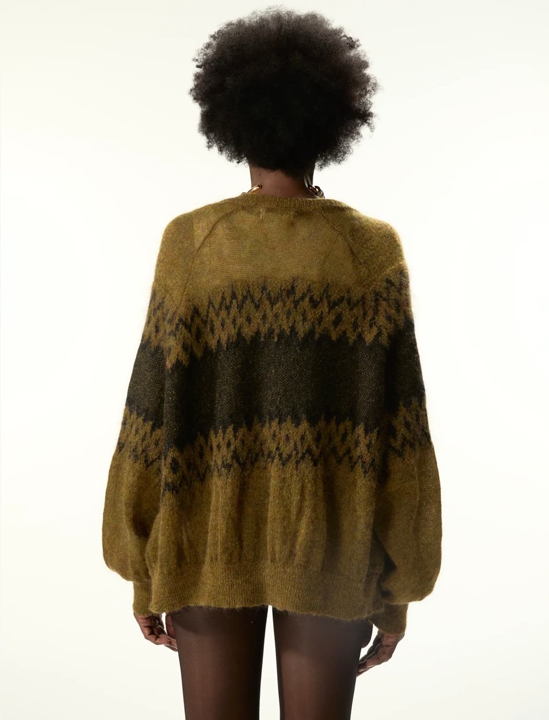 [L]마리아노 25fw 크리스마스 모헤어 가디건/옐로우 상품이미지3