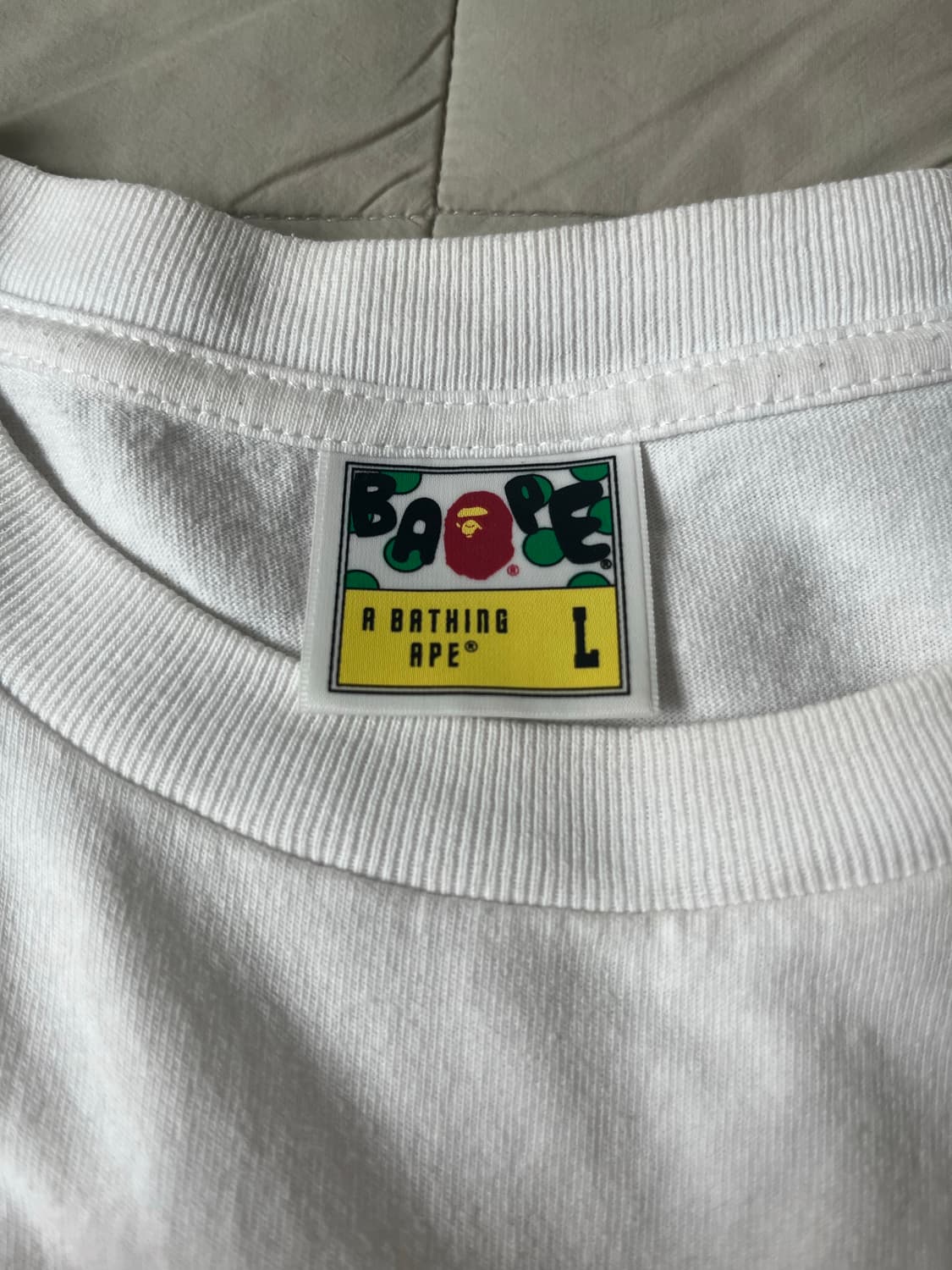 [BAPE] ABC 카모 컬리지 반팔 티셔츠 핑크 L 팔아요! 상품이미지5