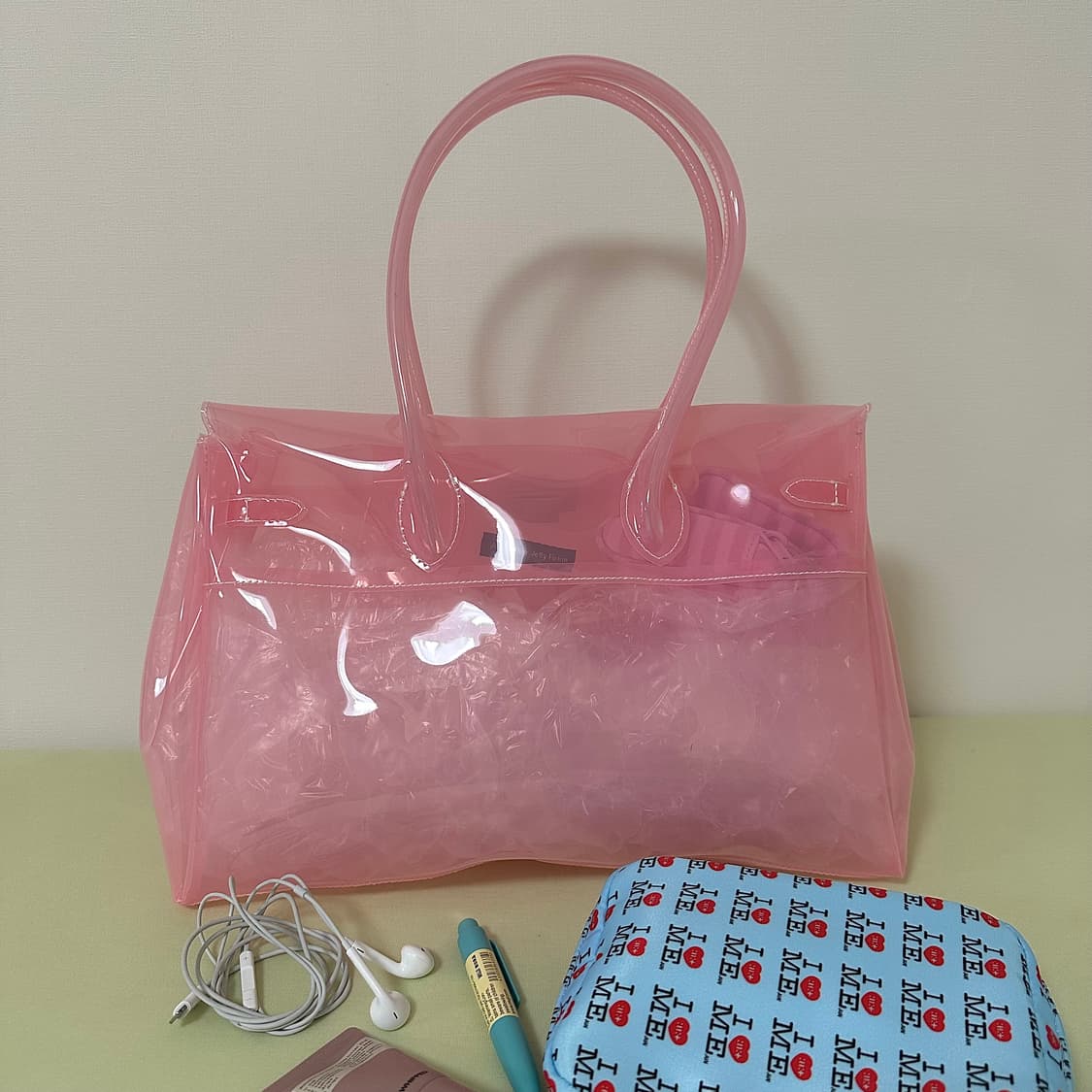 바로배송유일매물💗키키젤리버킨백 버블핑크💗 상품이미지2