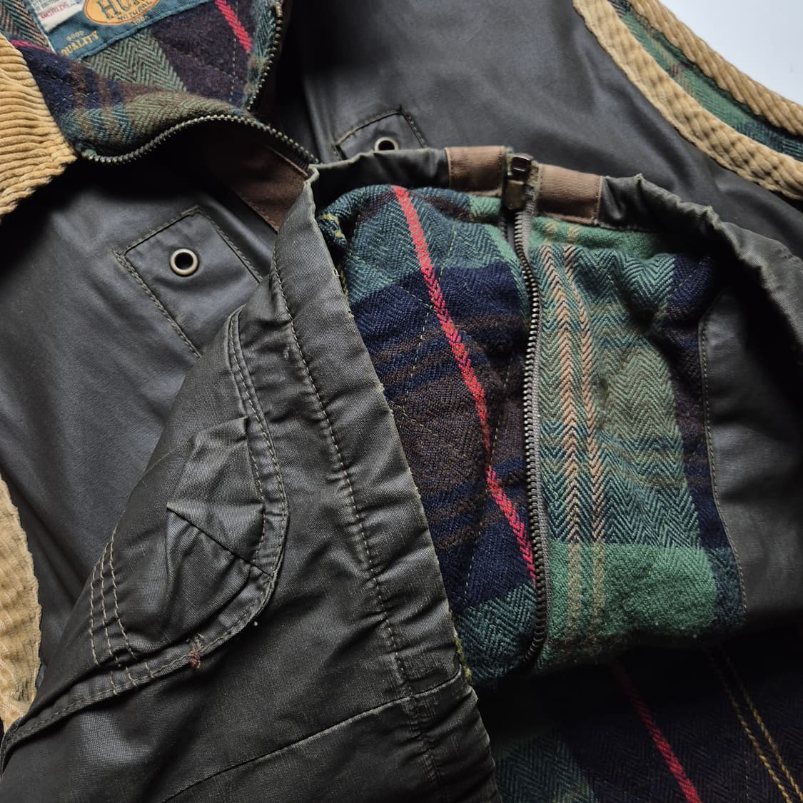 [L] VTG 헌트 코듀로이넥 집업 베스트 상품이미지8