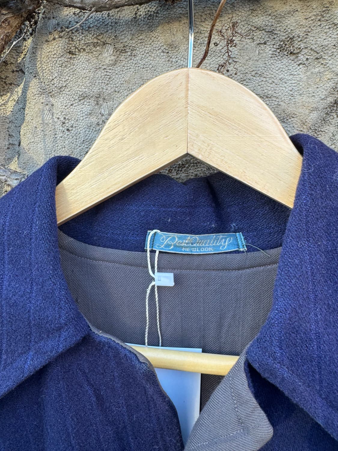 80~90s 빈티지 리버시블 울 코튼 봄버 블루종 워크 자켓 상품이미지6