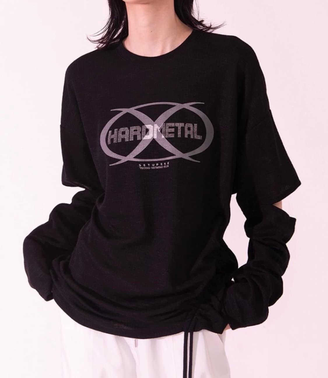 셋업이엑스이 SLEEVE SLIT T-SHIRT 상품이미지3