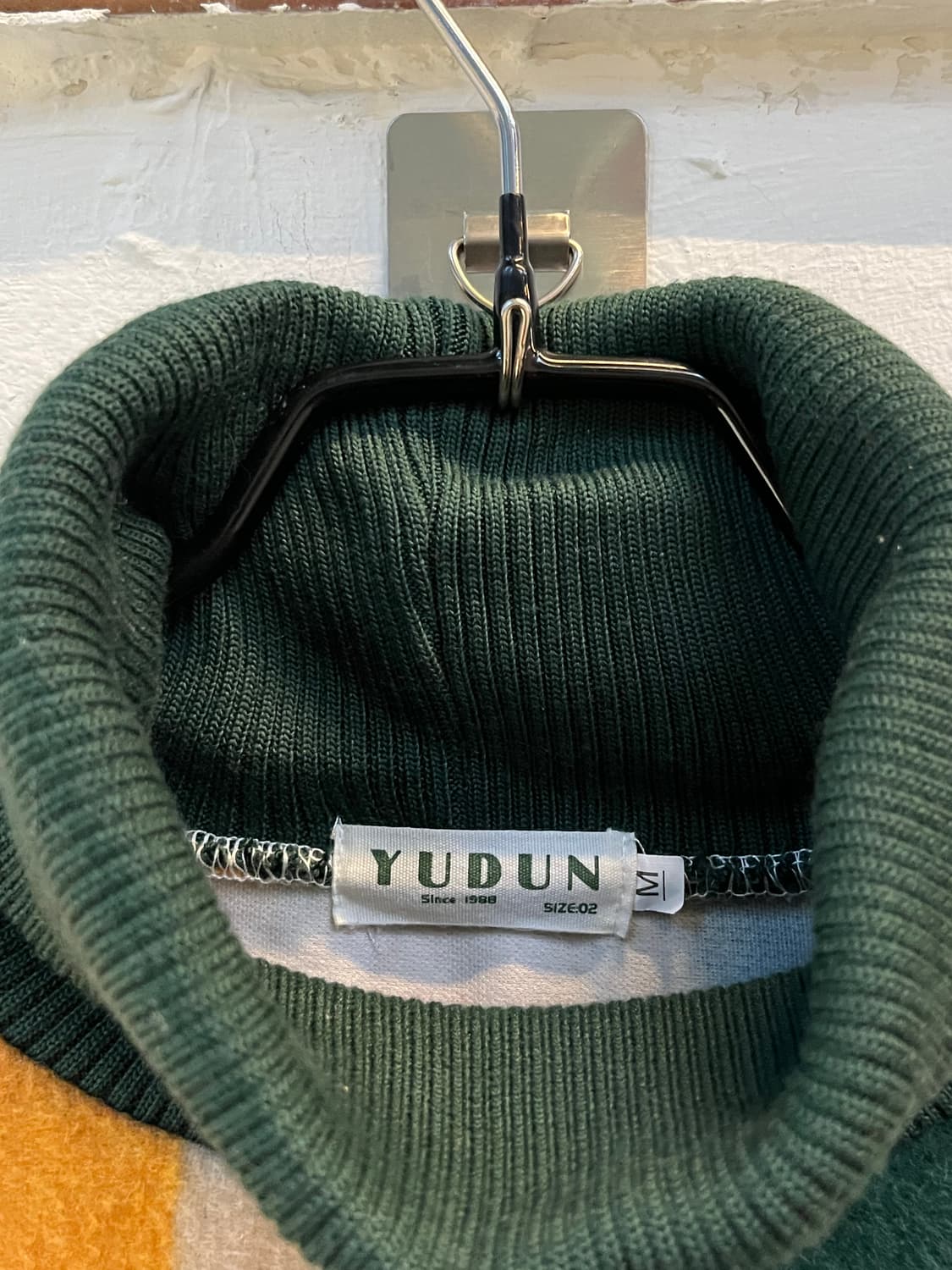 Yudun 빈티지 터틀넥 울 스웨터 M 상품이미지2