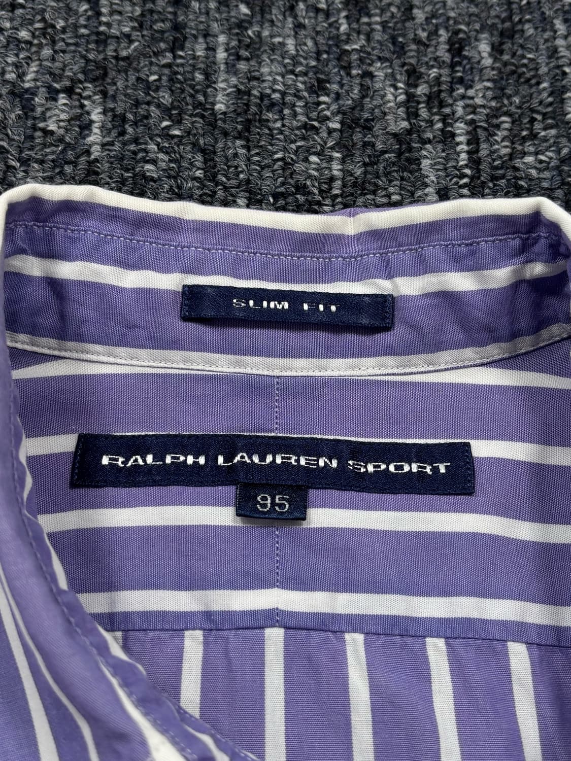 폴로 퍼플 스트라이프 셔츠 상품이미지5