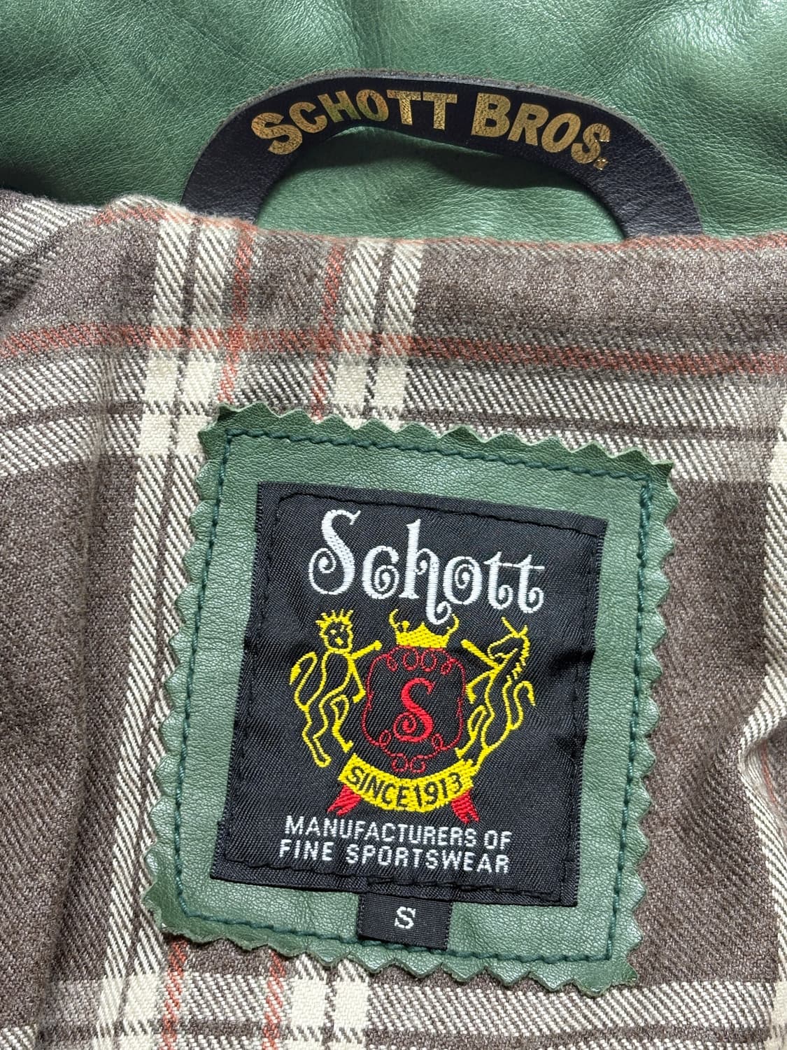 Schott 70's 레더 스포츠 자켓 상품이미지4