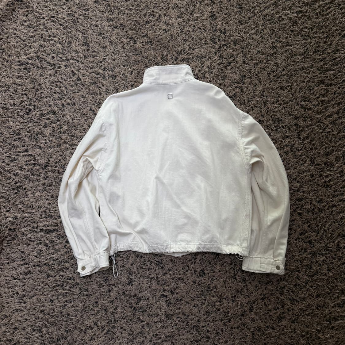 우영미 에크루 하이넥 자켓 48 상품이미지2