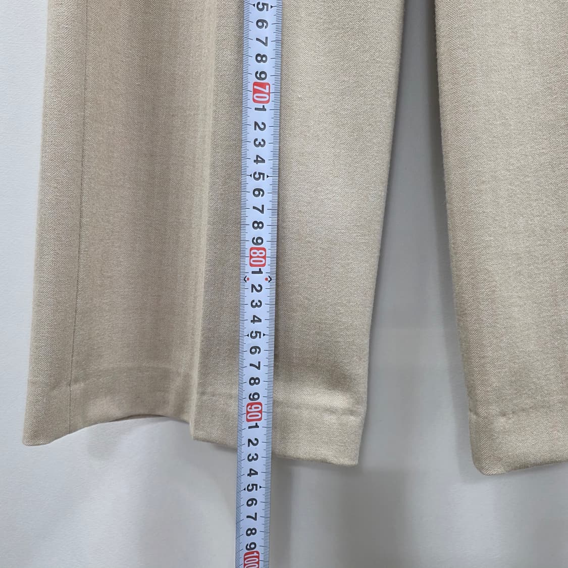 1153 JW 제이슨우 베이지 와이드 슬랙스 55 여성 정장 팬츠 상품이미지7