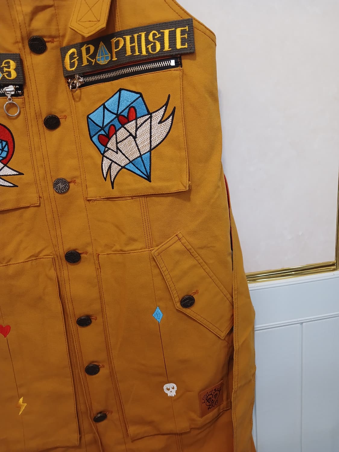 그라피스트만지 정품 여성 멜빵 치마 free 사이즈 상품이미지5