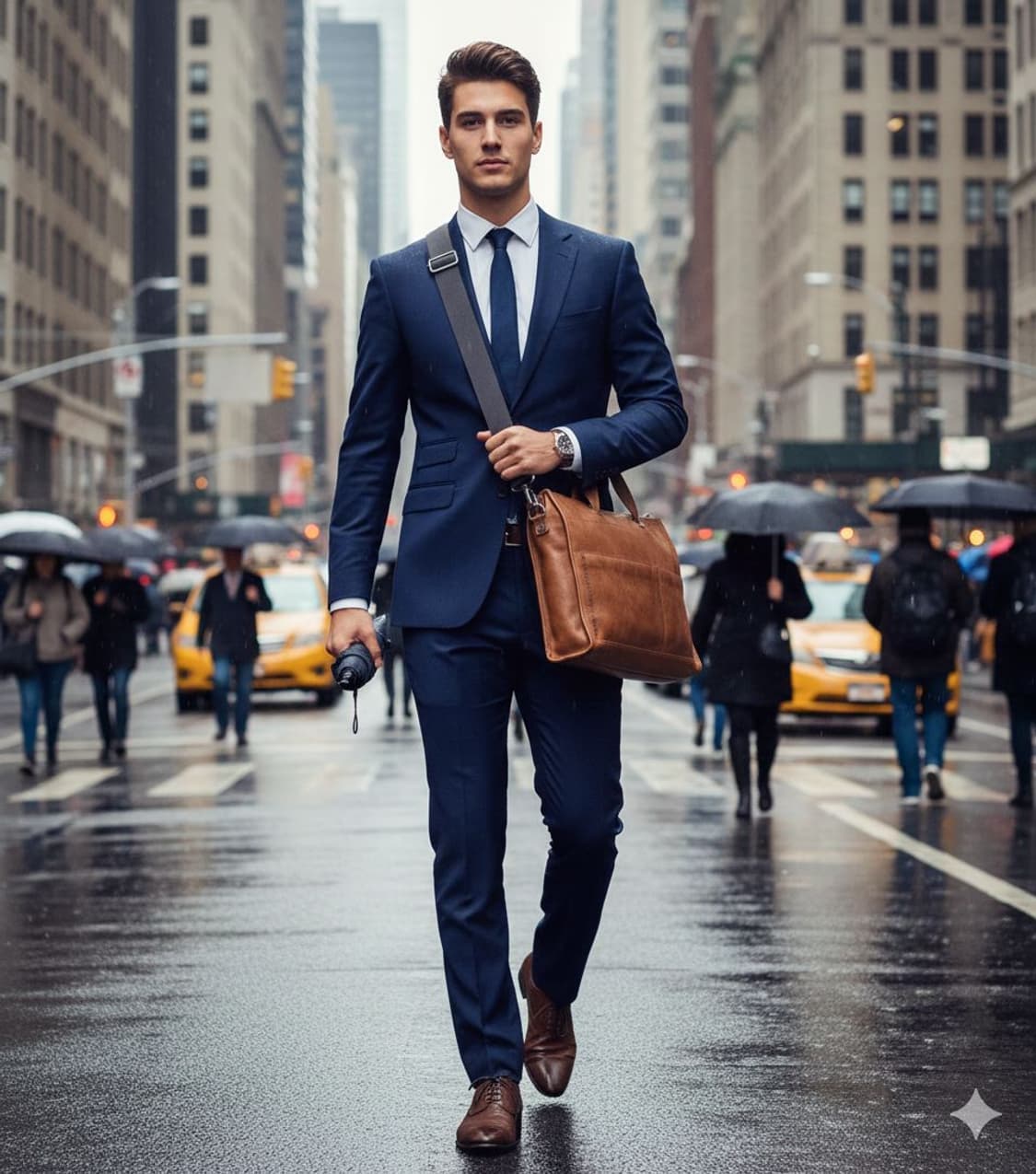 만다리나덕 레더 브리프케이스 상품이미지10