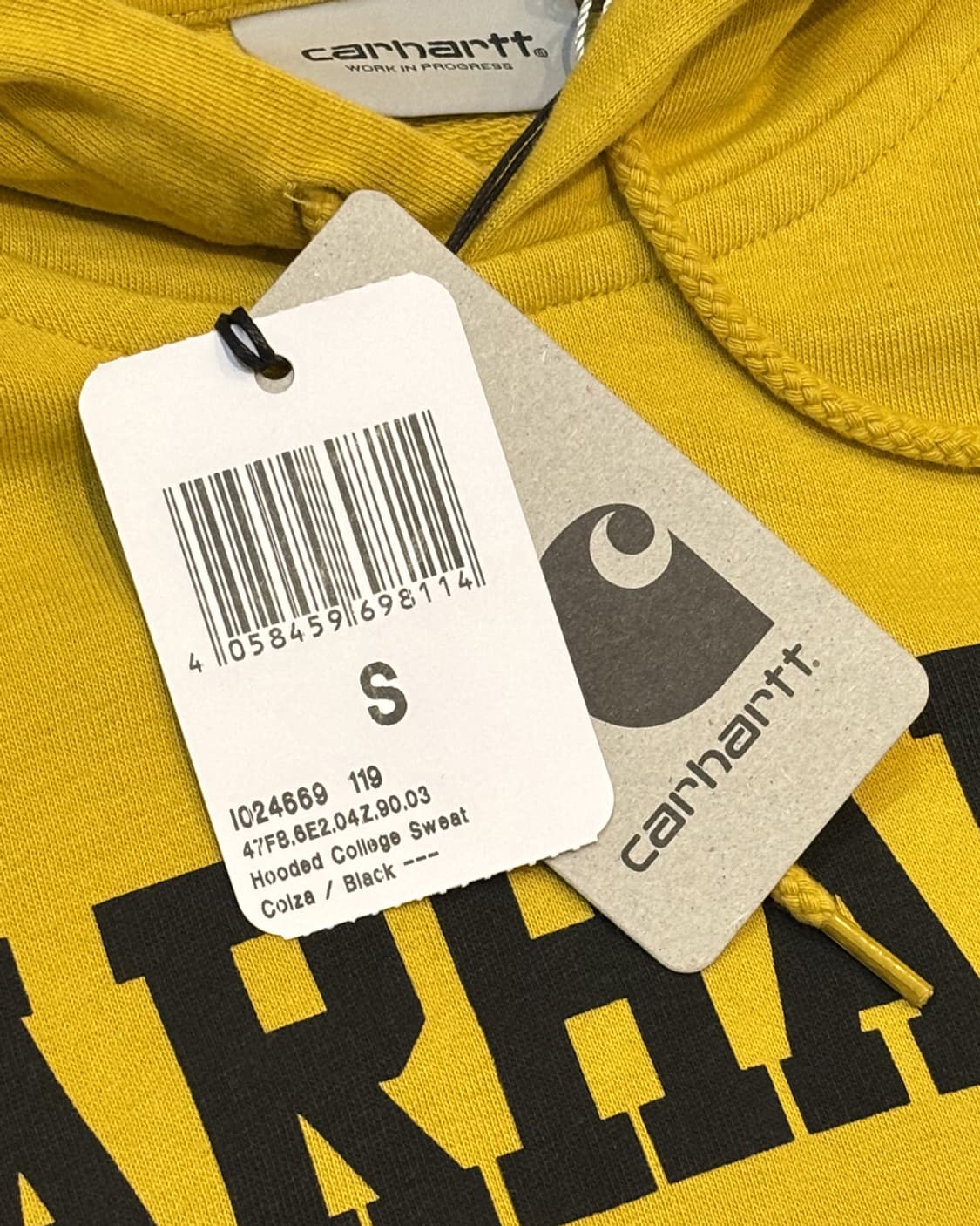 새제품 칼하트윕 로고 후드티 상품이미지3