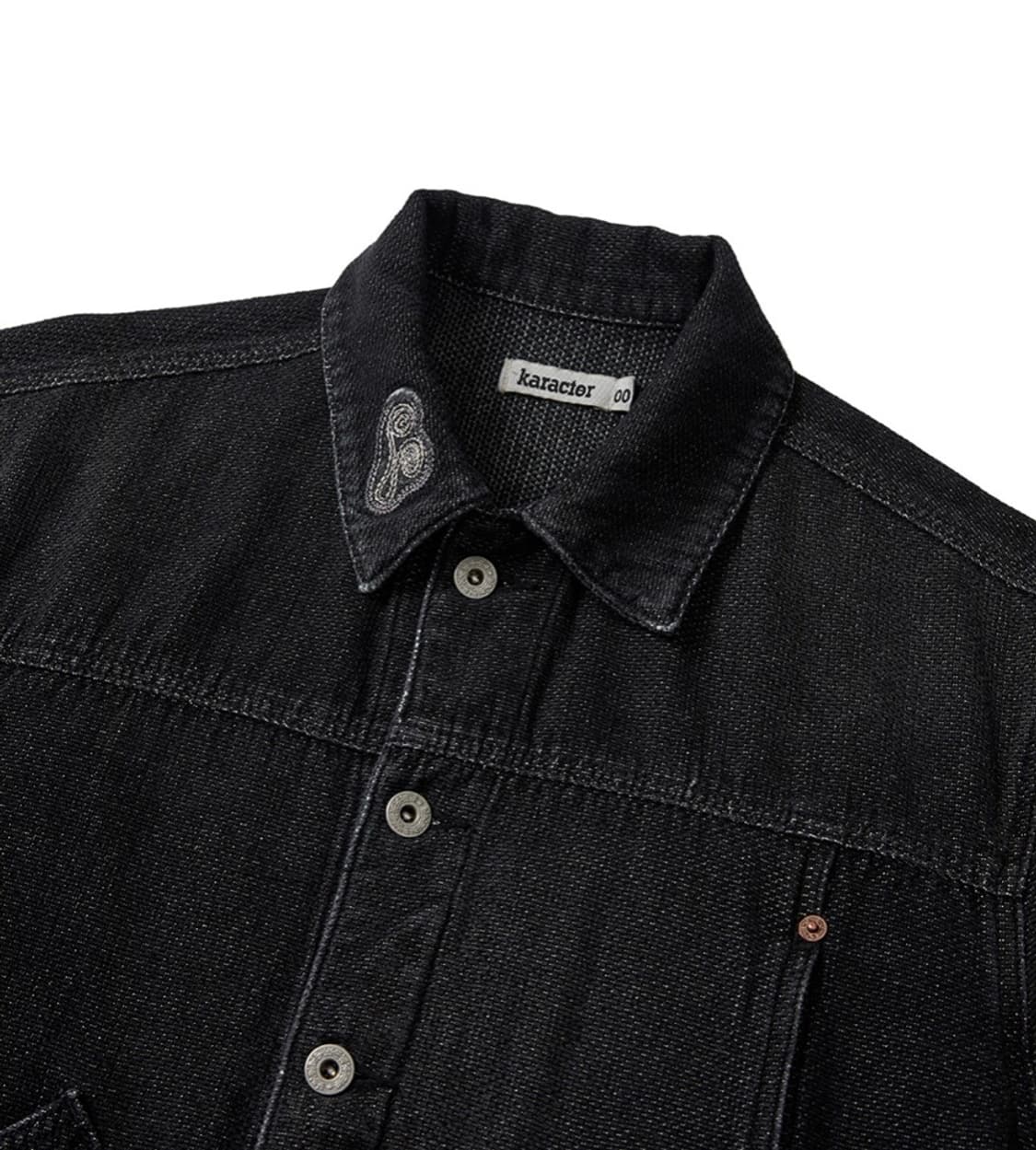 카락터 웨스턴 흑청 자켓 상품이미지3