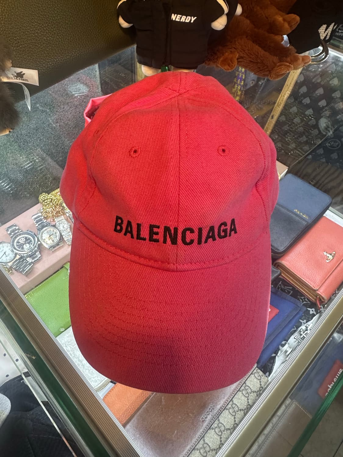 발렌시아가 핑크 볼캡 모자 상품이미지2